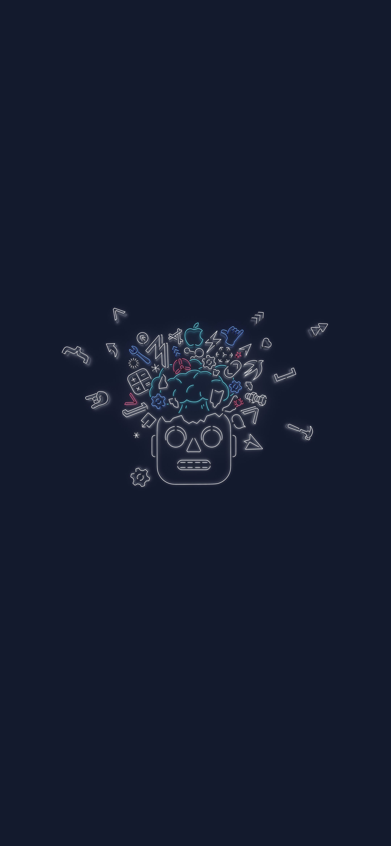 IPhone, WWDC 2019, Apple, Graphisme, Eau. Wallpaper in 1242x2688 Resolution