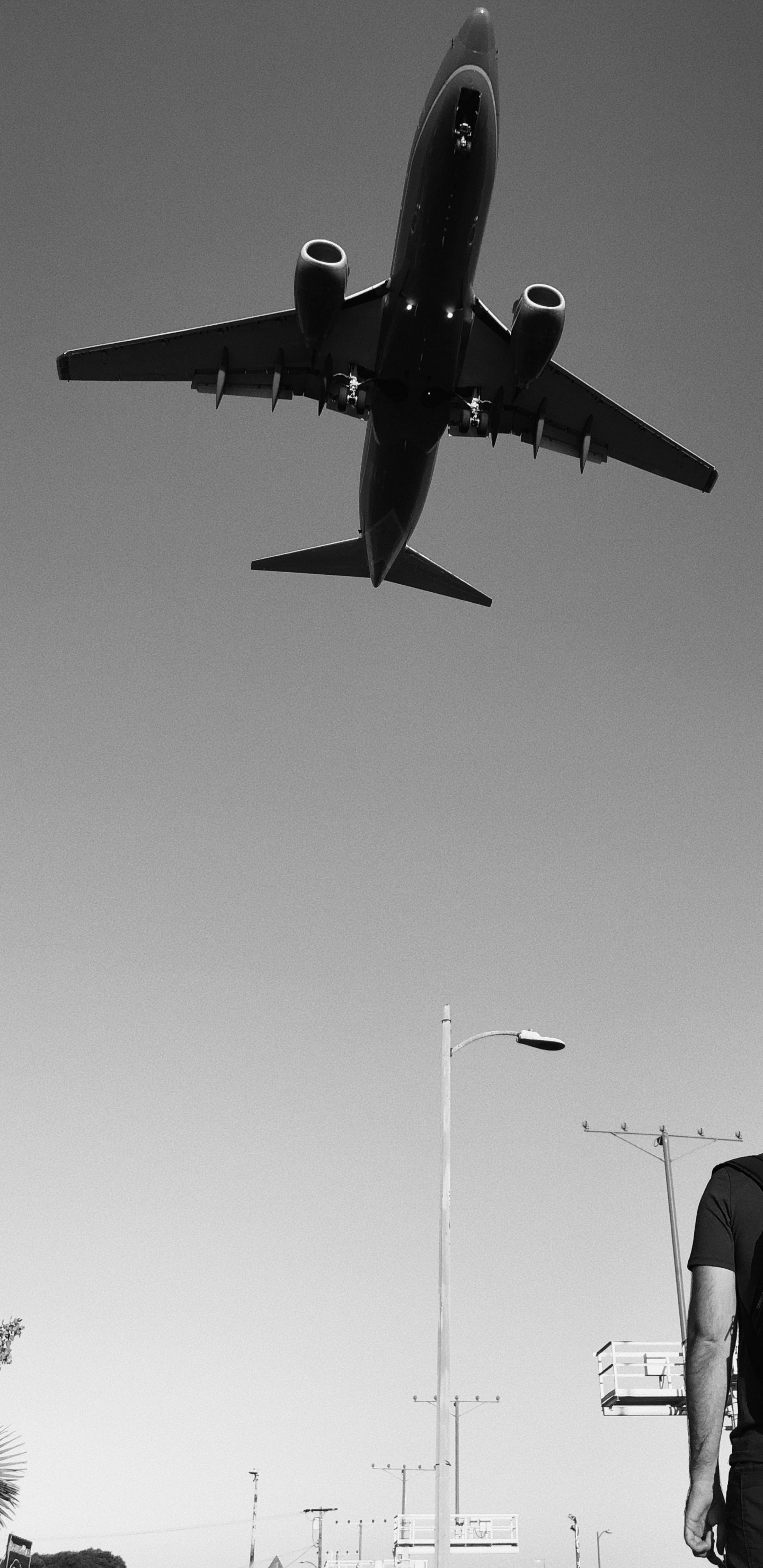 Aviación, Los Viajes Aéreos, en Blanco y Negro, Aeronave, Vuelo. Wallpaper in 1440x2960 Resolution