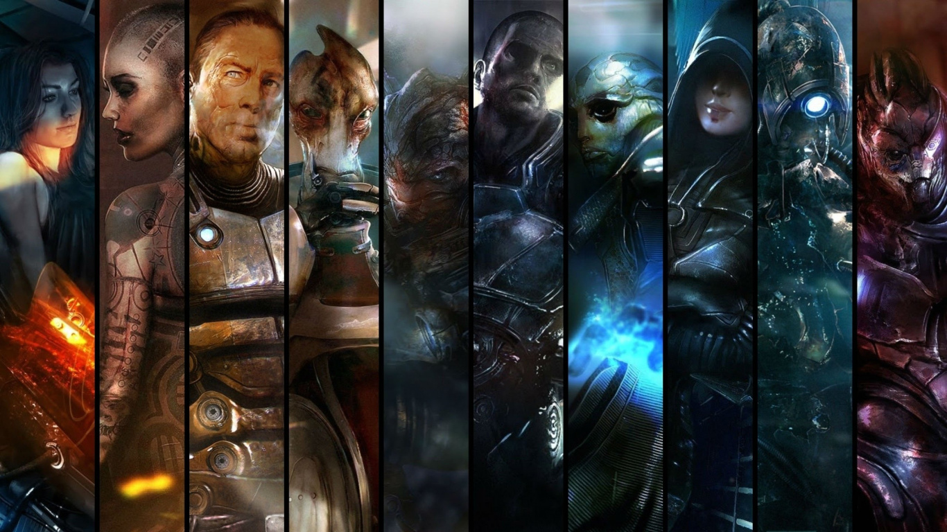 Mass Effect 2, Mass Effect, Adventure Game, Digital Compositing, Movie. Wallpaper in 1366x768 Resolution