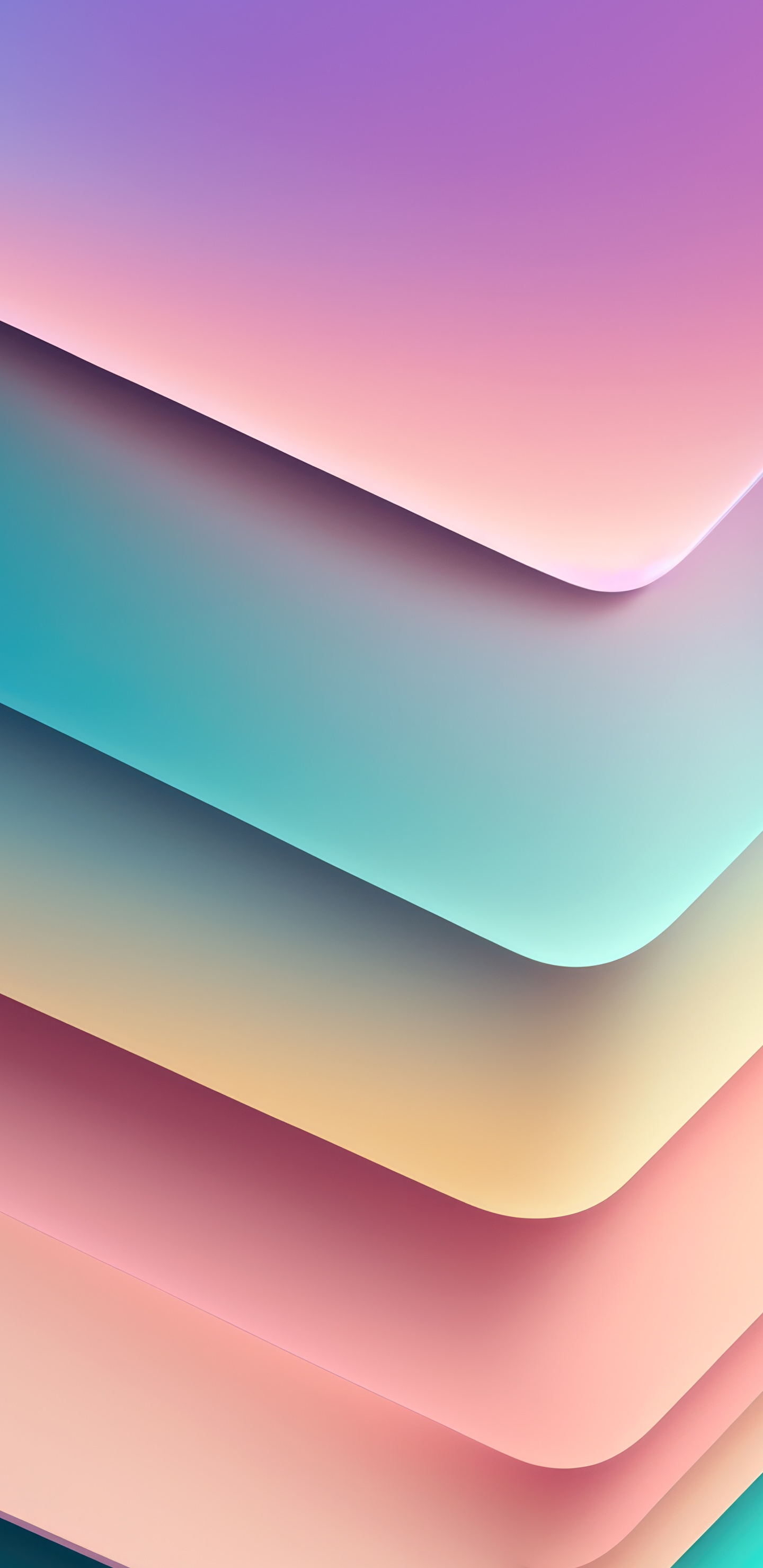 Art, Graphisme, Azure, Orange, Pente. Wallpaper in 1440x2960 Resolution