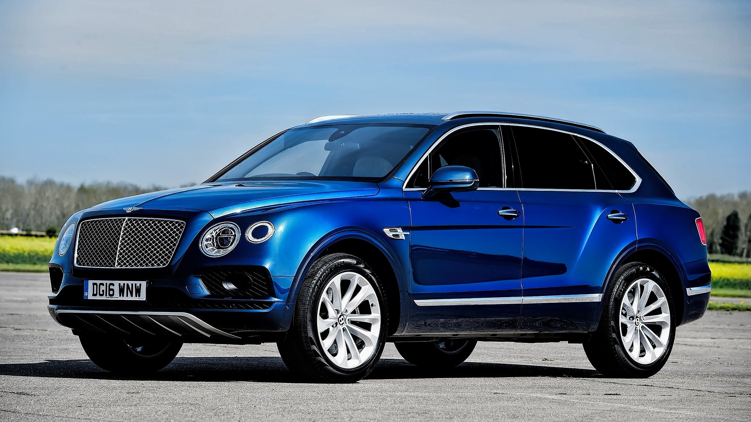 Blue Bmw x 6 on Road. Wallpaper in 2560x1440 Resolution