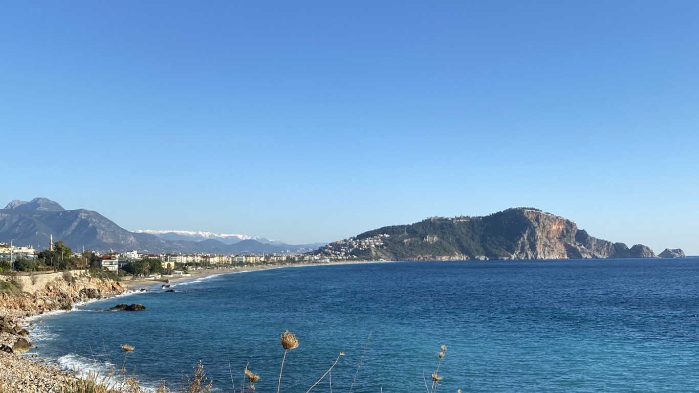 Playa de Cleopatra, Costa, Playa, Kameiros, Alojamiento. Wallpaper in 1366x768 Resolution