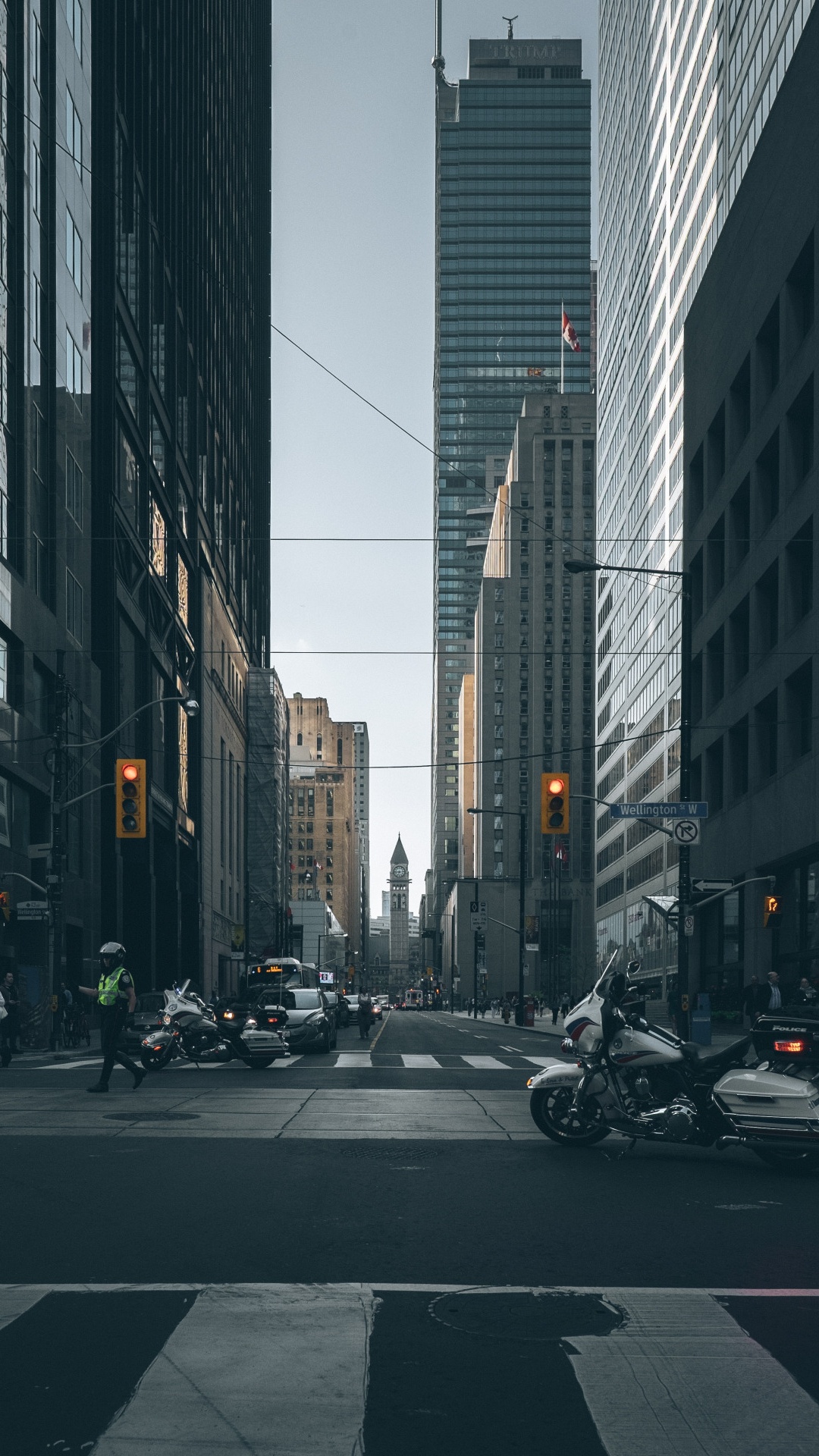 Ciudad Edificios Calle de Gran Altura, Edificio, Edificio de Gran Altura, Ilustración, Arte. Wallpaper in 1080x1920 Resolution