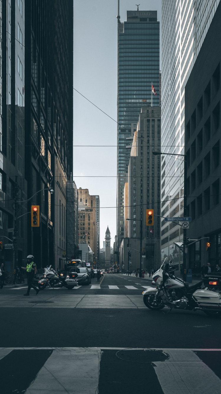 Stadtgebäude Hochhausstraße, Gebäude, Hochhaus, Wolkenkratzer, Street. Wallpaper in 750x1334 Resolution