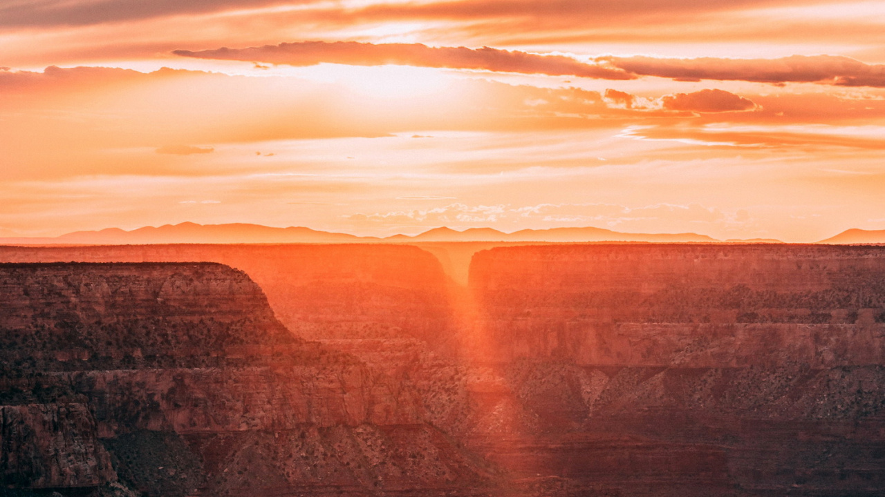 Sonnenaufgang, Cloud, Atmosphäre, Afterglow, Naturlandschaft. Wallpaper in 1280x720 Resolution