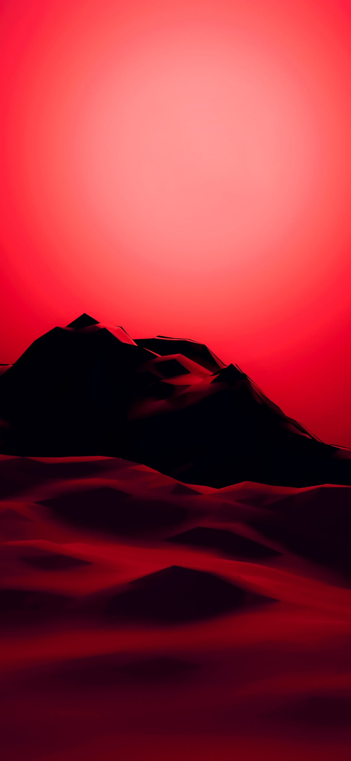 Nokia 8, Red, Google, Meizu PRO 7, Atmosphere. Wallpaper in 1125x2436 Resolution