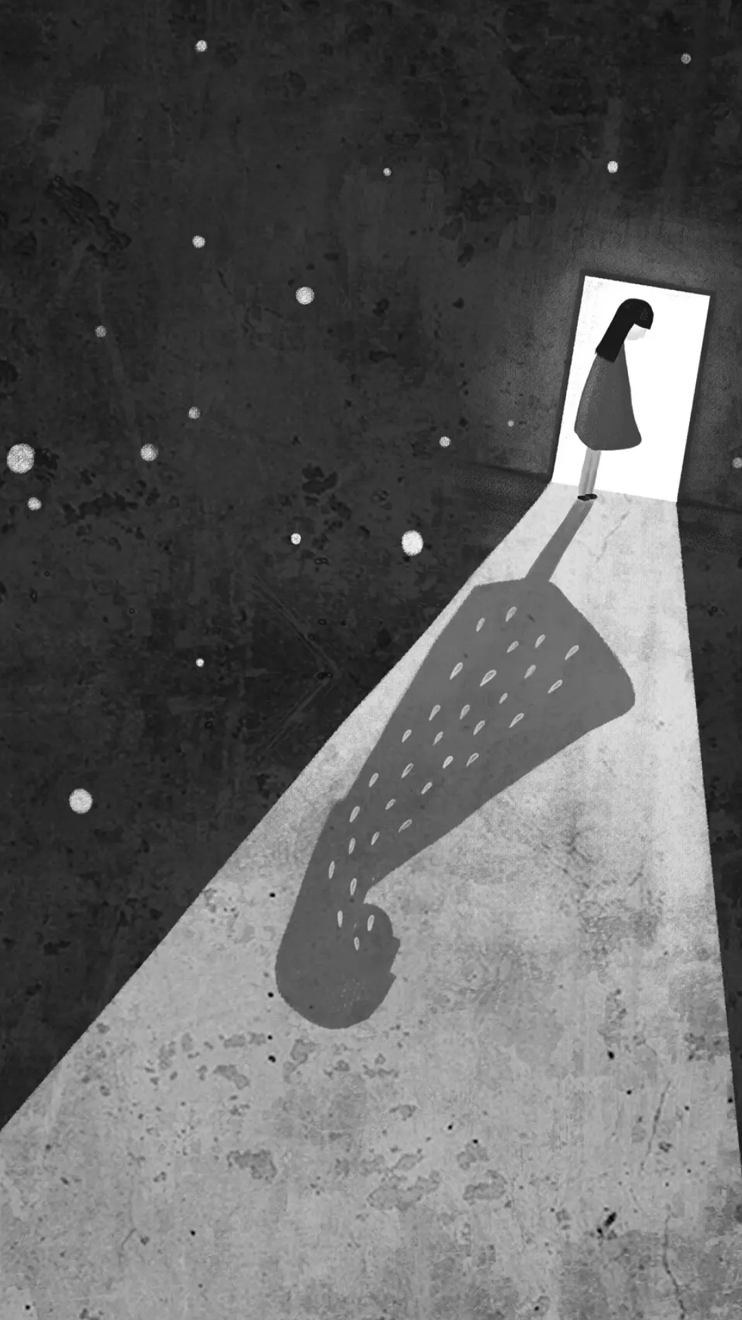 Xiaomi, Xiaomi Redmi 5, Ilustración, Monocromo, en Blanco y Negro. Wallpaper in 1080x1920 Resolution