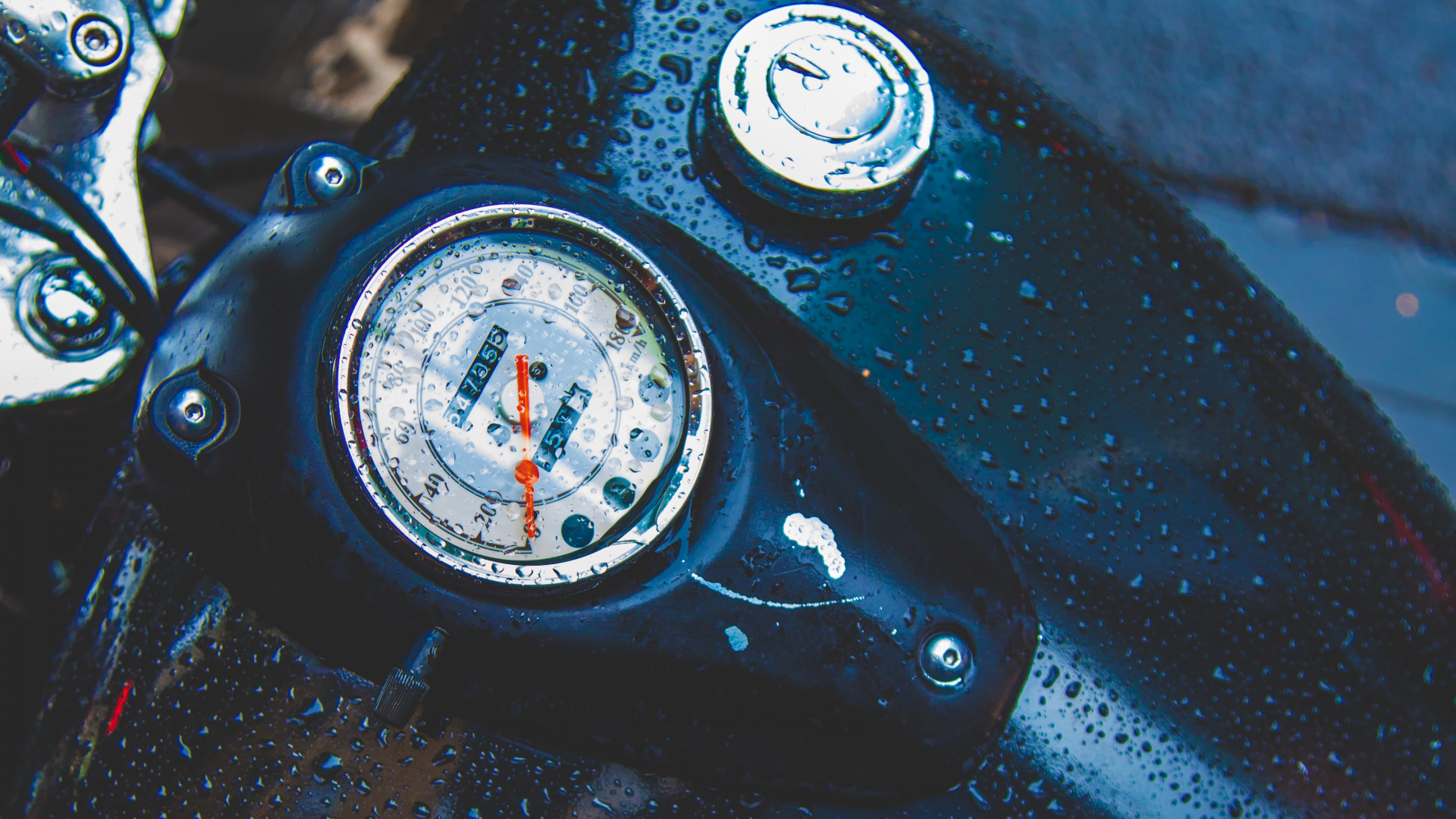 Black and Silver Motorcycle Speedometer. Wallpaper in 1920x1080 Resolution