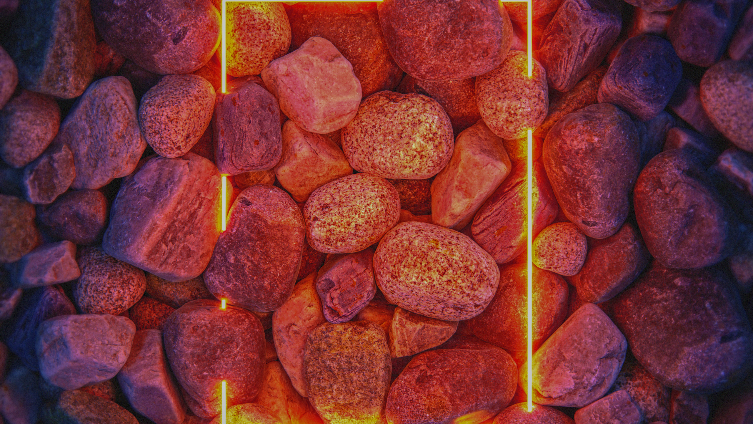 Orange, Ziegel, Hitze, Gas, Farbtöne Und Schattierungen. Wallpaper in 2560x1440 Resolution