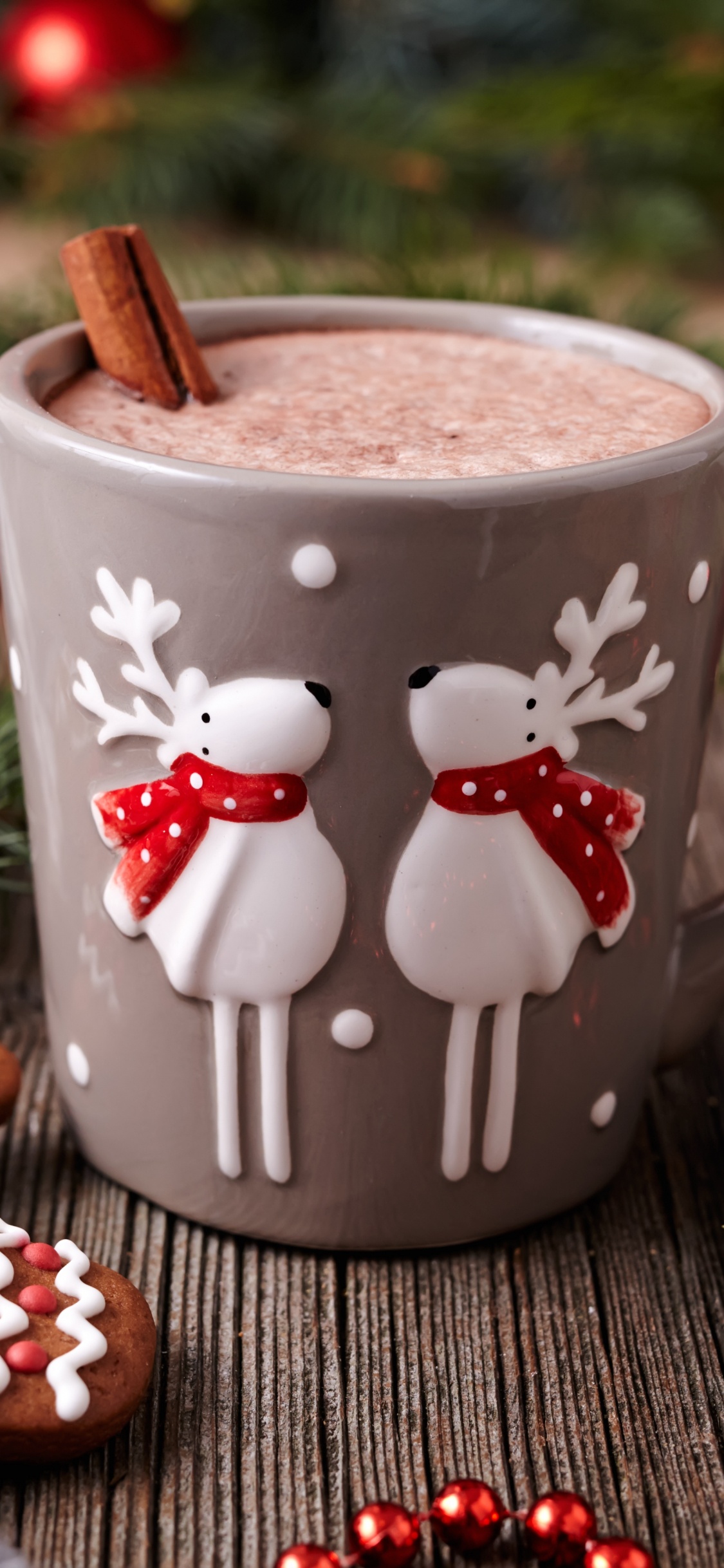 Weihnachten, Kaffeetasse, Cup, Lebkuchen, Drinkware. Wallpaper in 1125x2436 Resolution