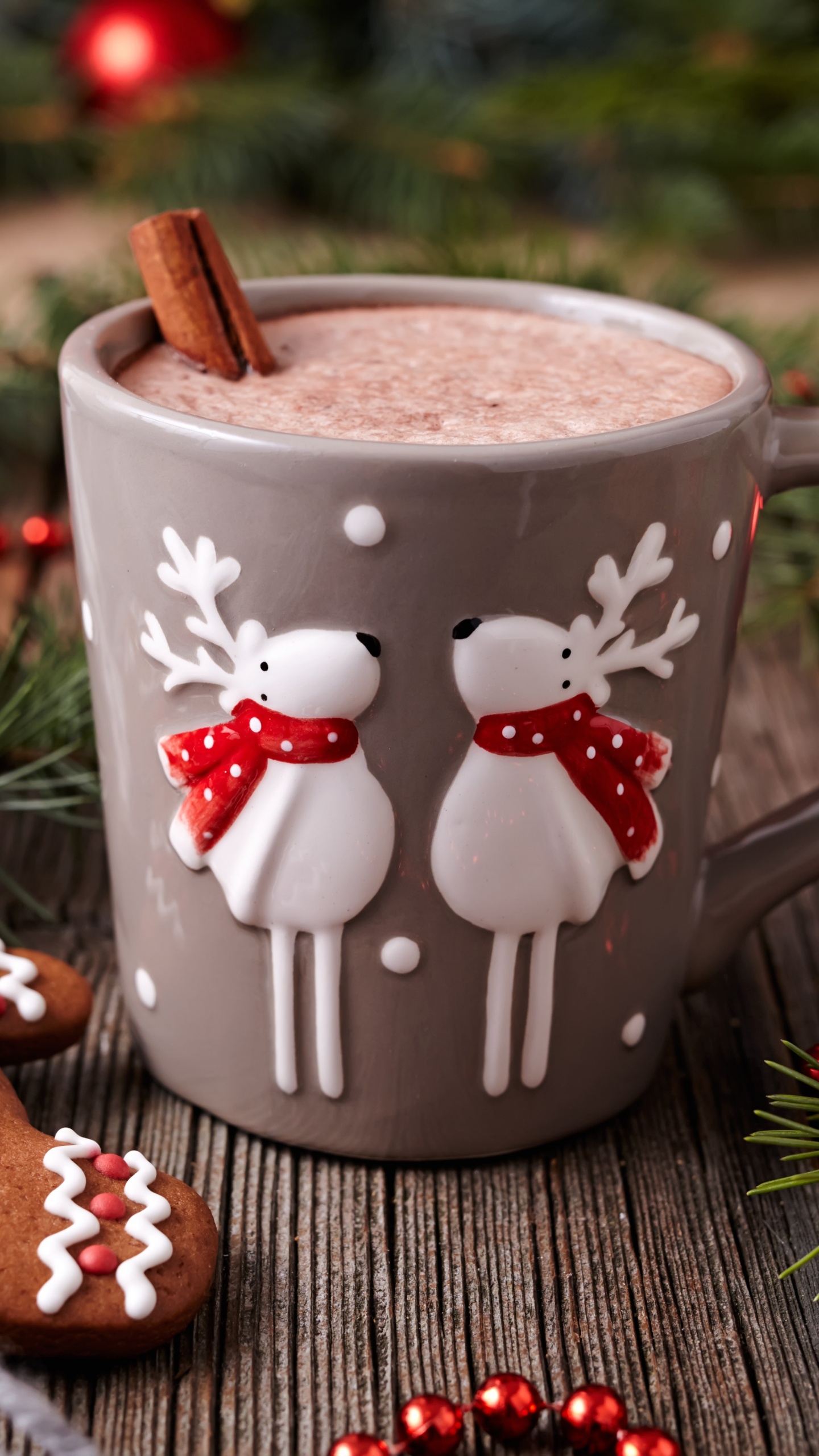 Weihnachten, Kaffeetasse, Cup, Lebkuchen, Drinkware. Wallpaper in 1440x2560 Resolution