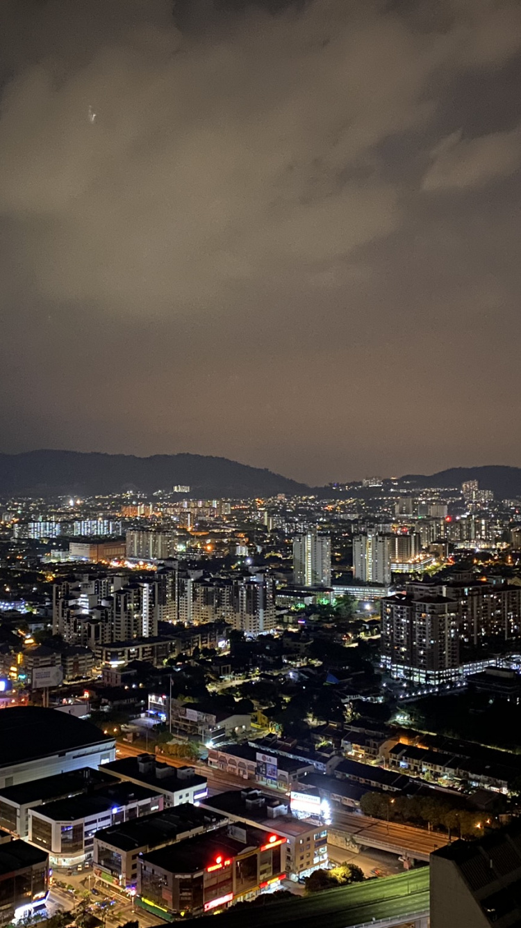 Cityscape, Urban Area, City, Night, Metropolis. Wallpaper in 750x1334 Resolution