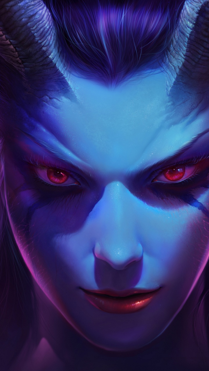 Dota 2, Purpur, Veilchen, Supervillain, Kunst. Wallpaper in 720x1280 Resolution