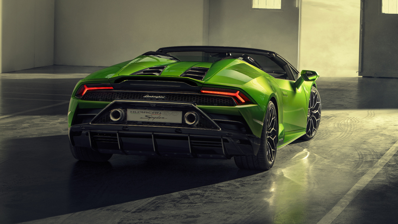 Green and Black Porsche 911. Wallpaper in 1366x768 Resolution