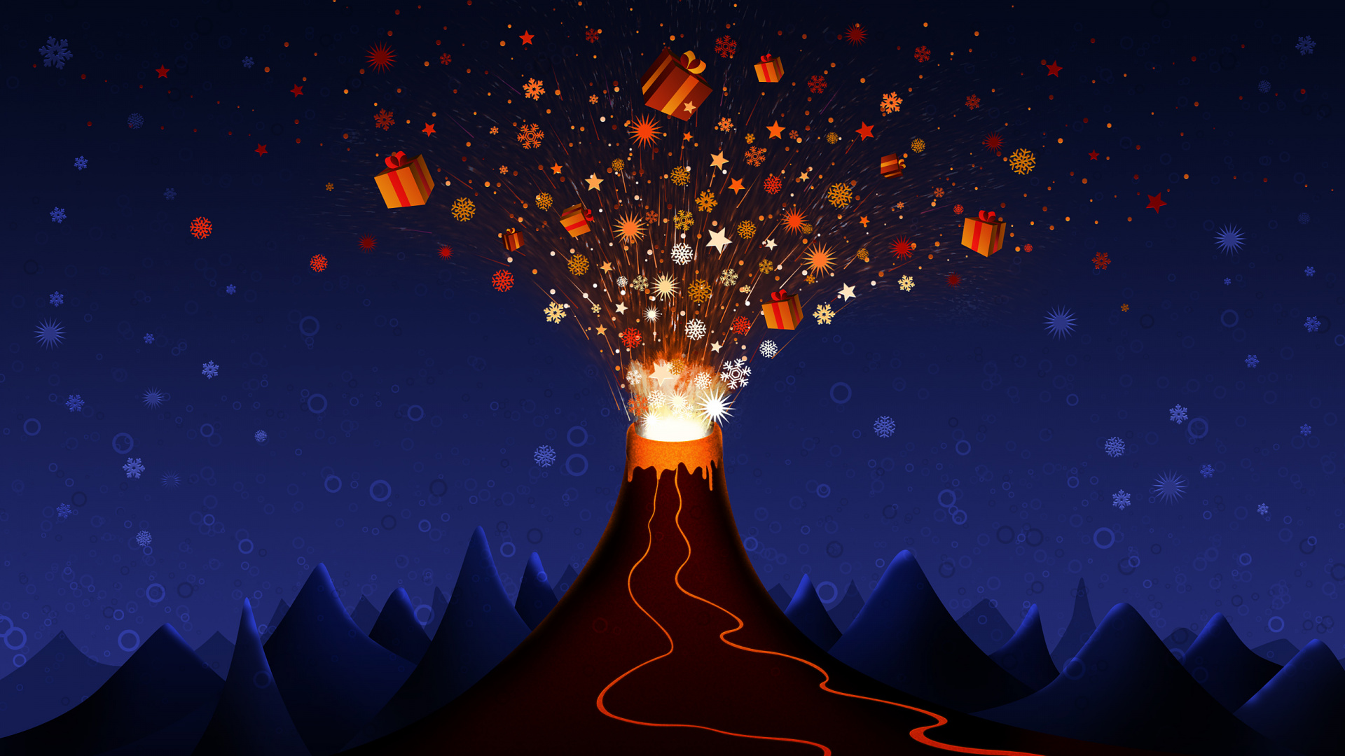 Rote Und Gelbe Herzförmige Lichter. Wallpaper in 1920x1080 Resolution