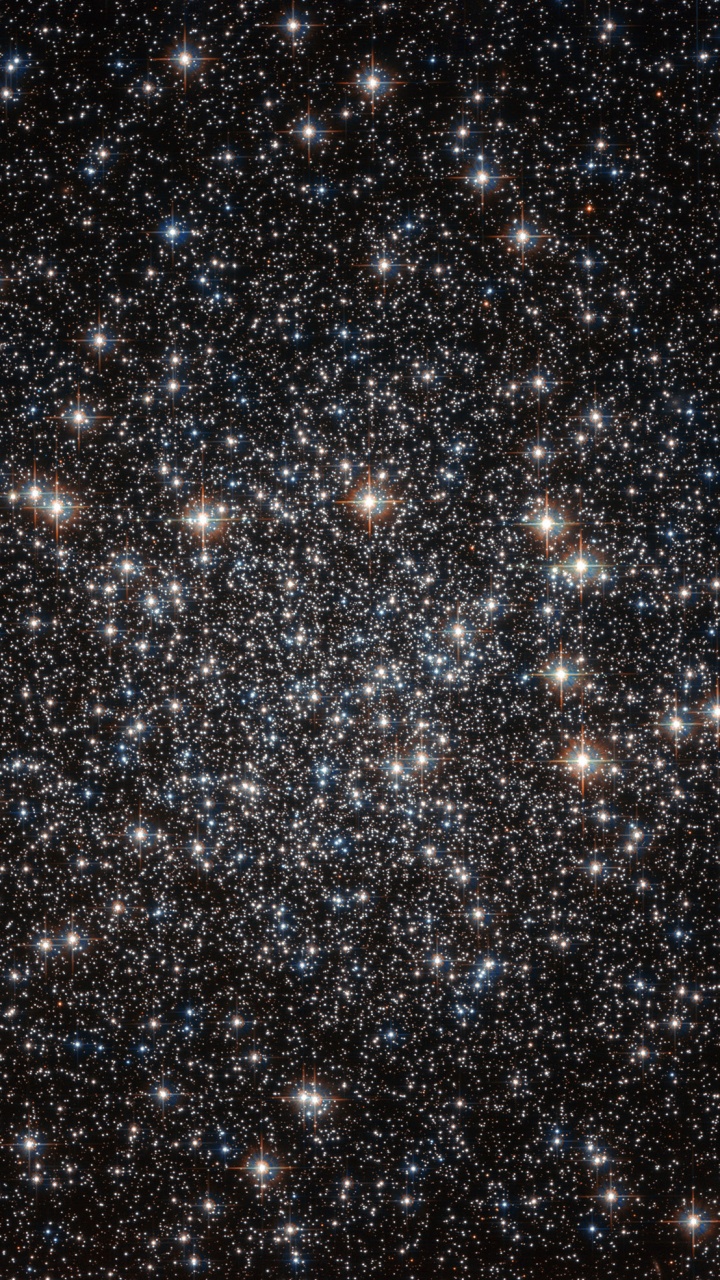 Étoiles Blanches et Bleues Dans le Ciel. Wallpaper in 720x1280 Resolution