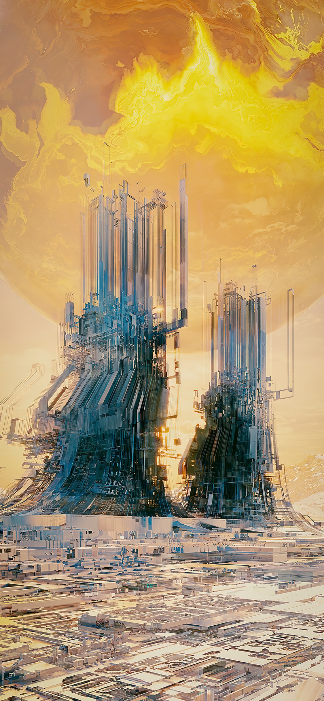 Urbe, Pintura de Arte, Pintura, Arte. Wallpaper in 1125x2436 Resolution