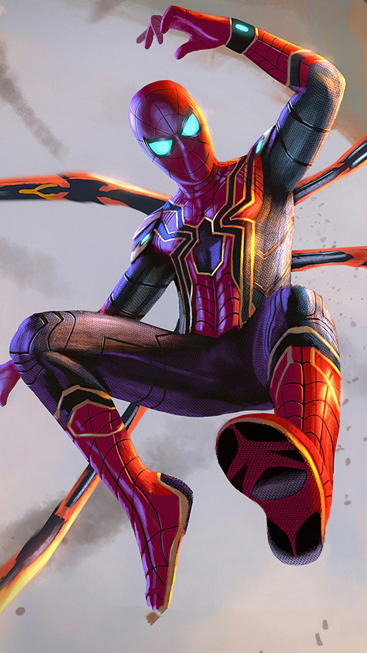 Mujer en Vestido Rojo y Negro Sosteniendo Espada Ilustración. Wallpaper in 750x1334 Resolution