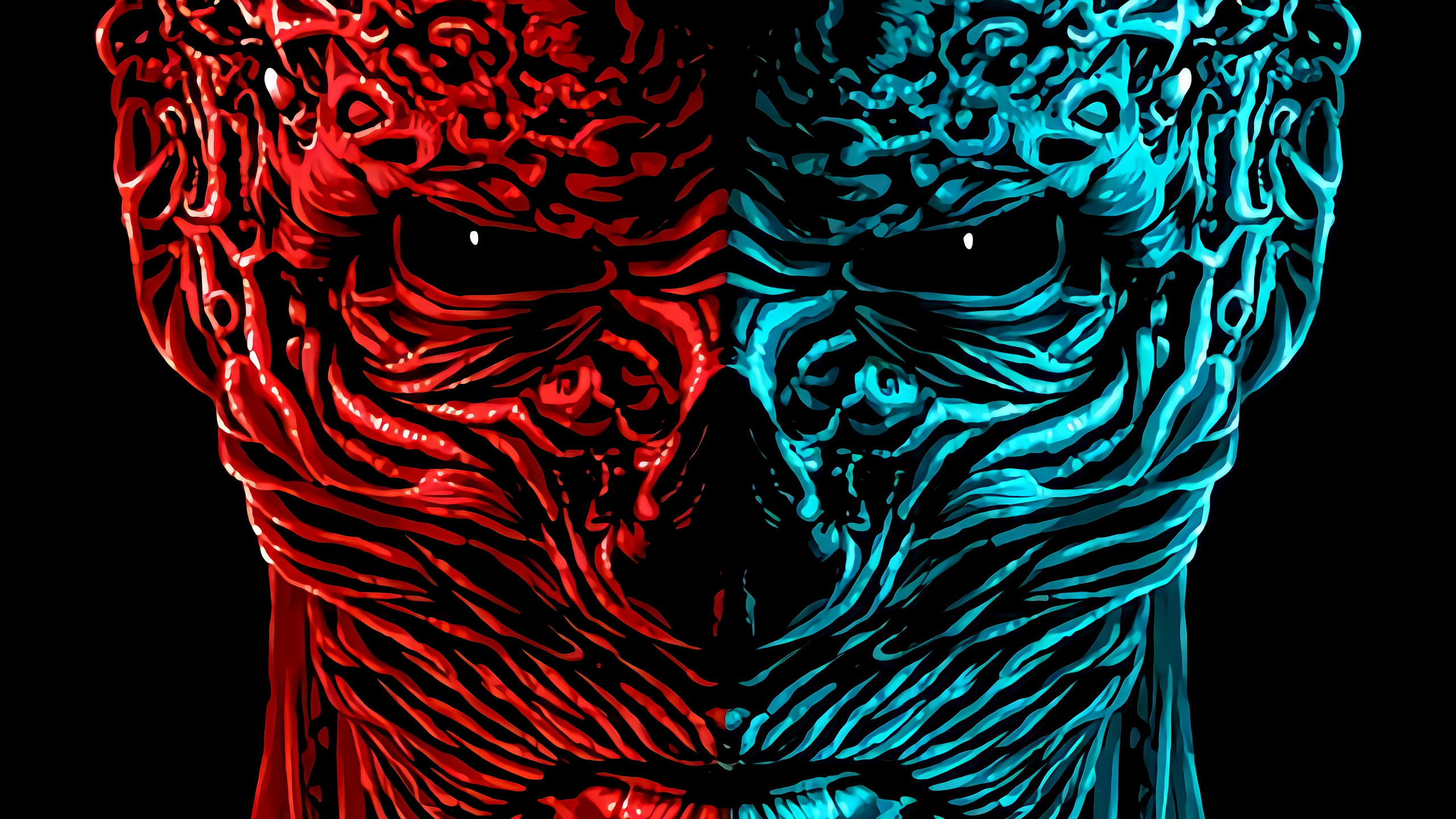 Amoled, OLED, Kopf, T-shirt, Kunst. Wallpaper in 2560x1440 Resolution