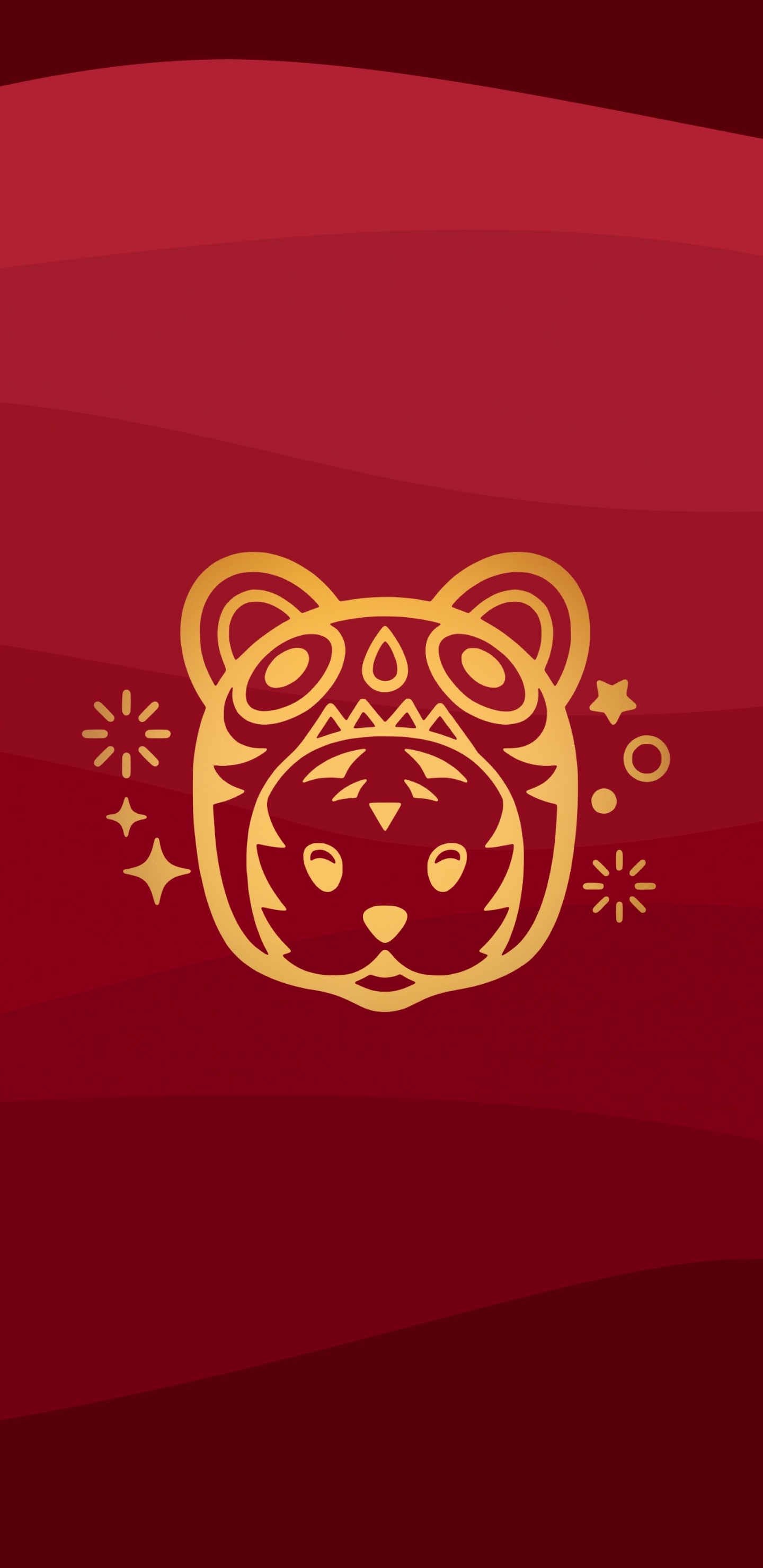 Tigre, Manzana, Naranja, Arte, Magenta. Wallpaper in 1440x2960 Resolution