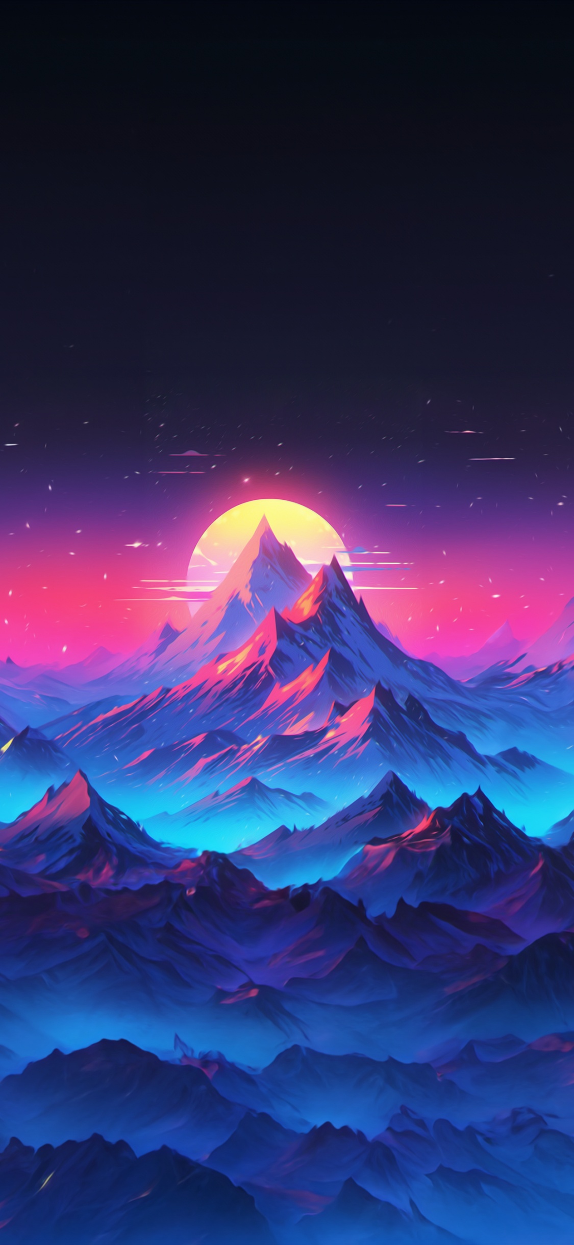 Nature, Atmosphere, Purple, Natural Landscape, World. Wallpaper in 1125x2436 Resolution