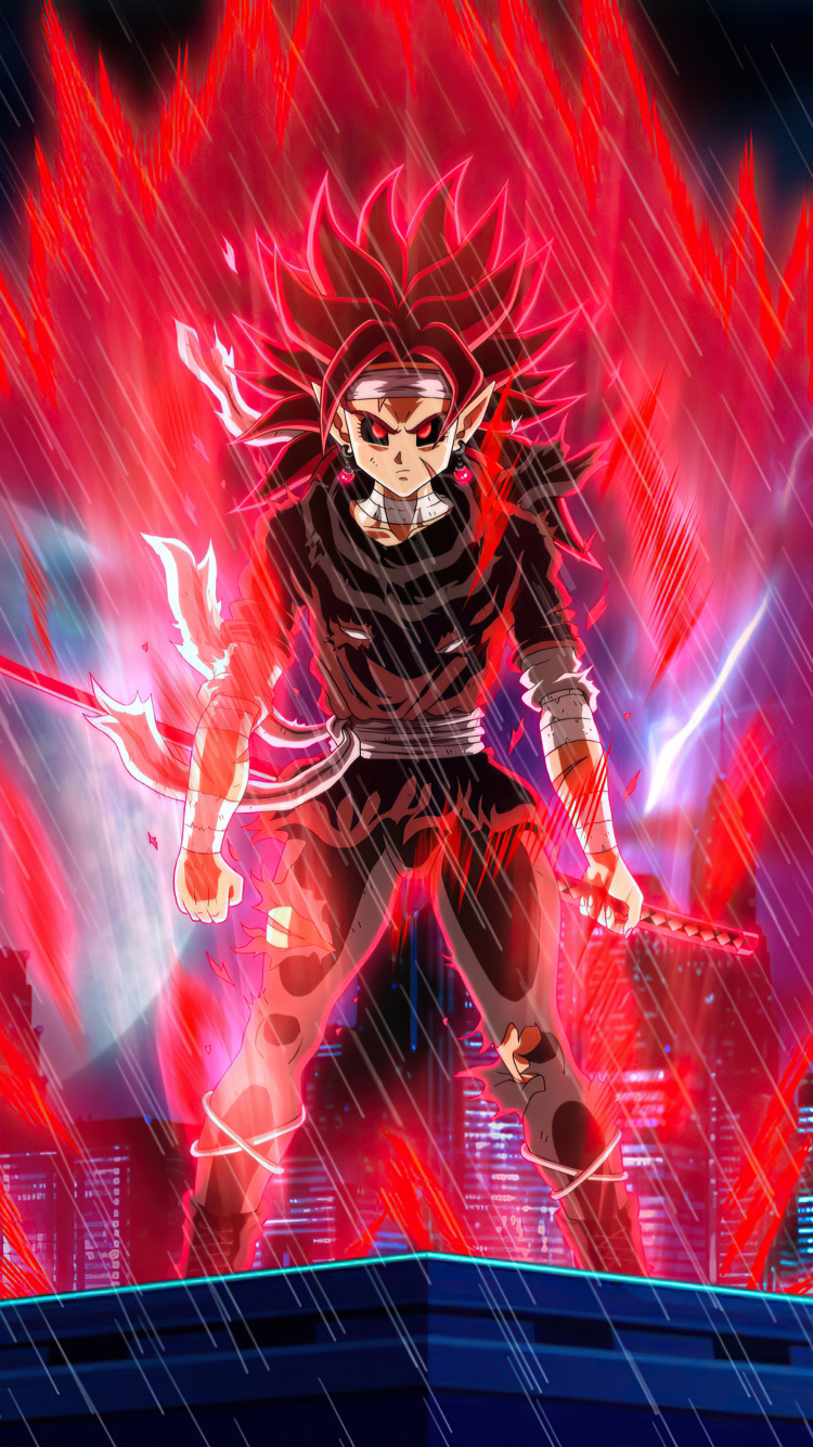 L'anime, Saiyan Noir, Goku, Zamasu, Vegeta. Wallpaper in 750x1334 Resolution