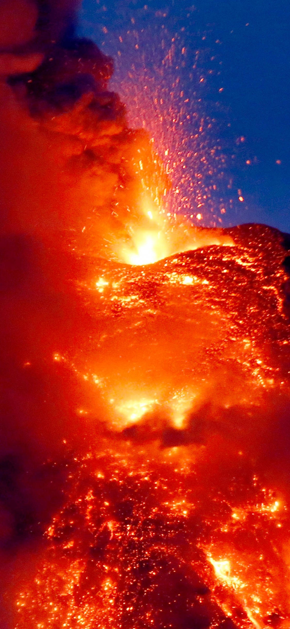 火山的地貌, 类型的火山爆发, 熔岩, 熔岩圆顶, 屏蔽火山 壁纸 1125x2436 允许