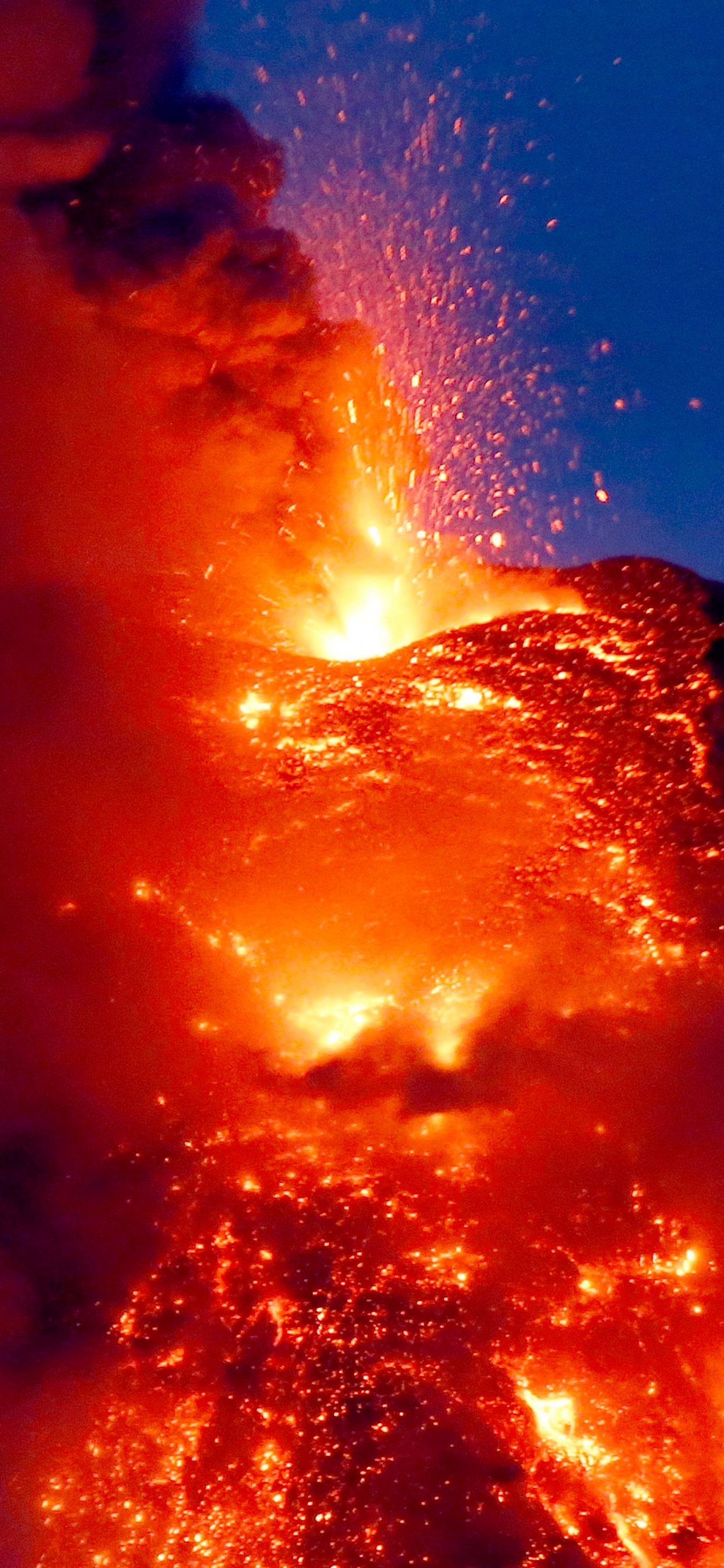 火山的地貌, 类型的火山爆发, 熔岩, 熔岩圆顶, 屏蔽火山 壁纸 1242x2688 允许