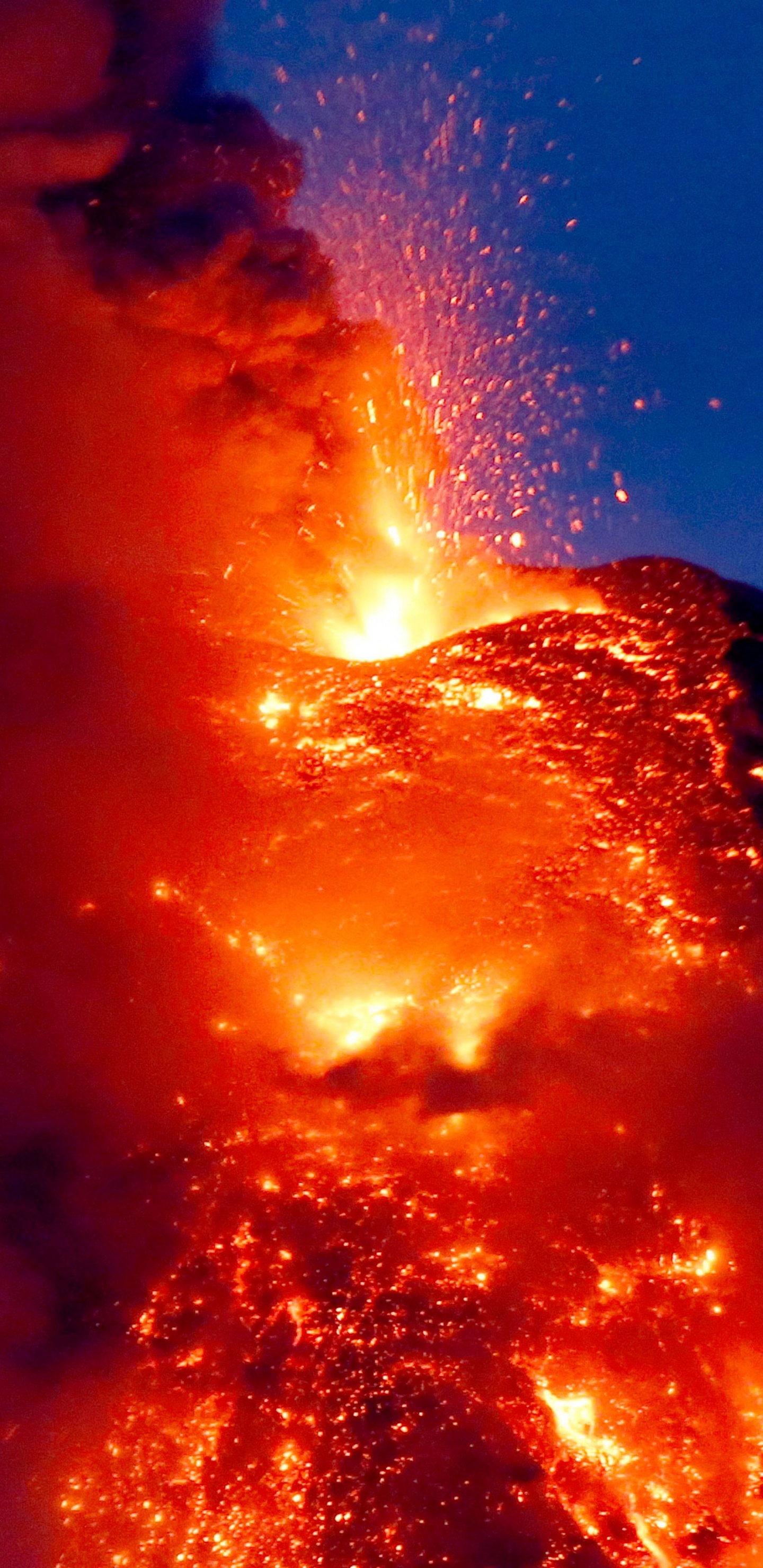火山的地貌, 类型的火山爆发, 熔岩, 熔岩圆顶, 屏蔽火山 壁纸 1440x2960 允许