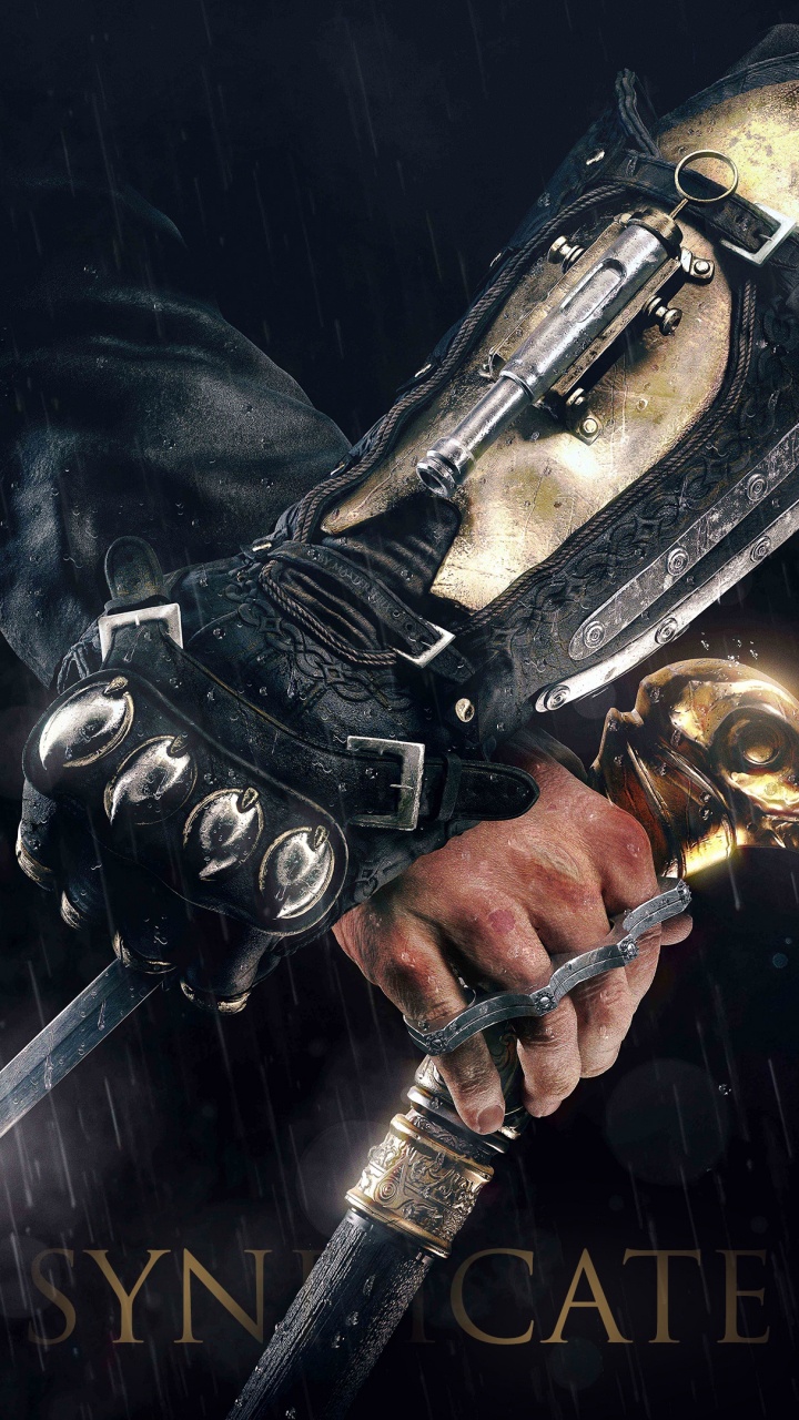 Assassins Creed Syndicat, Assassins Creed, Ubisoft, Obscurité, Assassin. Wallpaper in 720x1280 Resolution