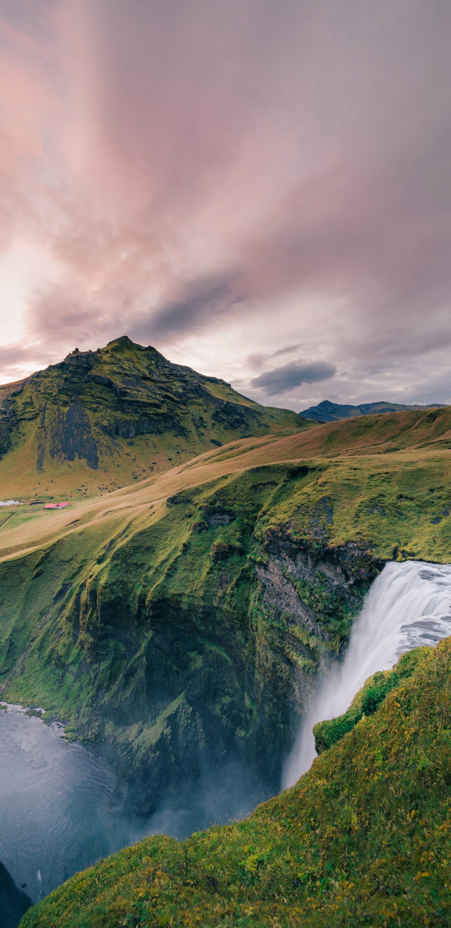 Skgafoss, Wobi - el Portal Justo Para Campistas, Agua, Montaña, Los Recursos de Agua. Wallpaper in 1440x2960 Resolution