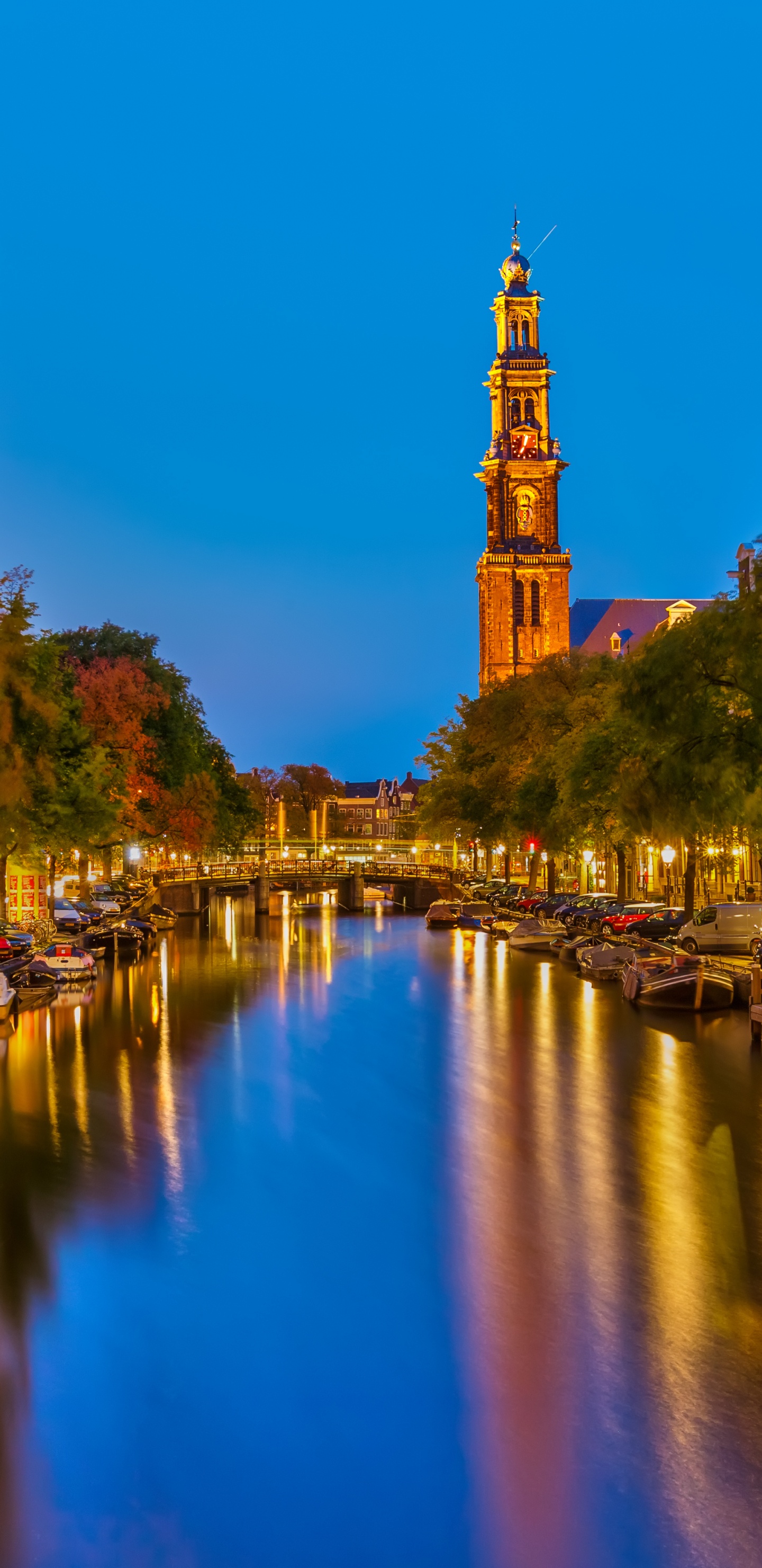 阿姆斯特丹运河, 运河, 人体内的水, 反射, 里程碑 壁纸 1440x2960 允许