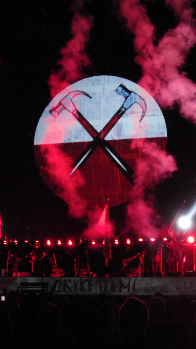 Concert, Pink Floyd, Entertainment, Darkness, Event. Wallpaper in 750x1334 Resolution