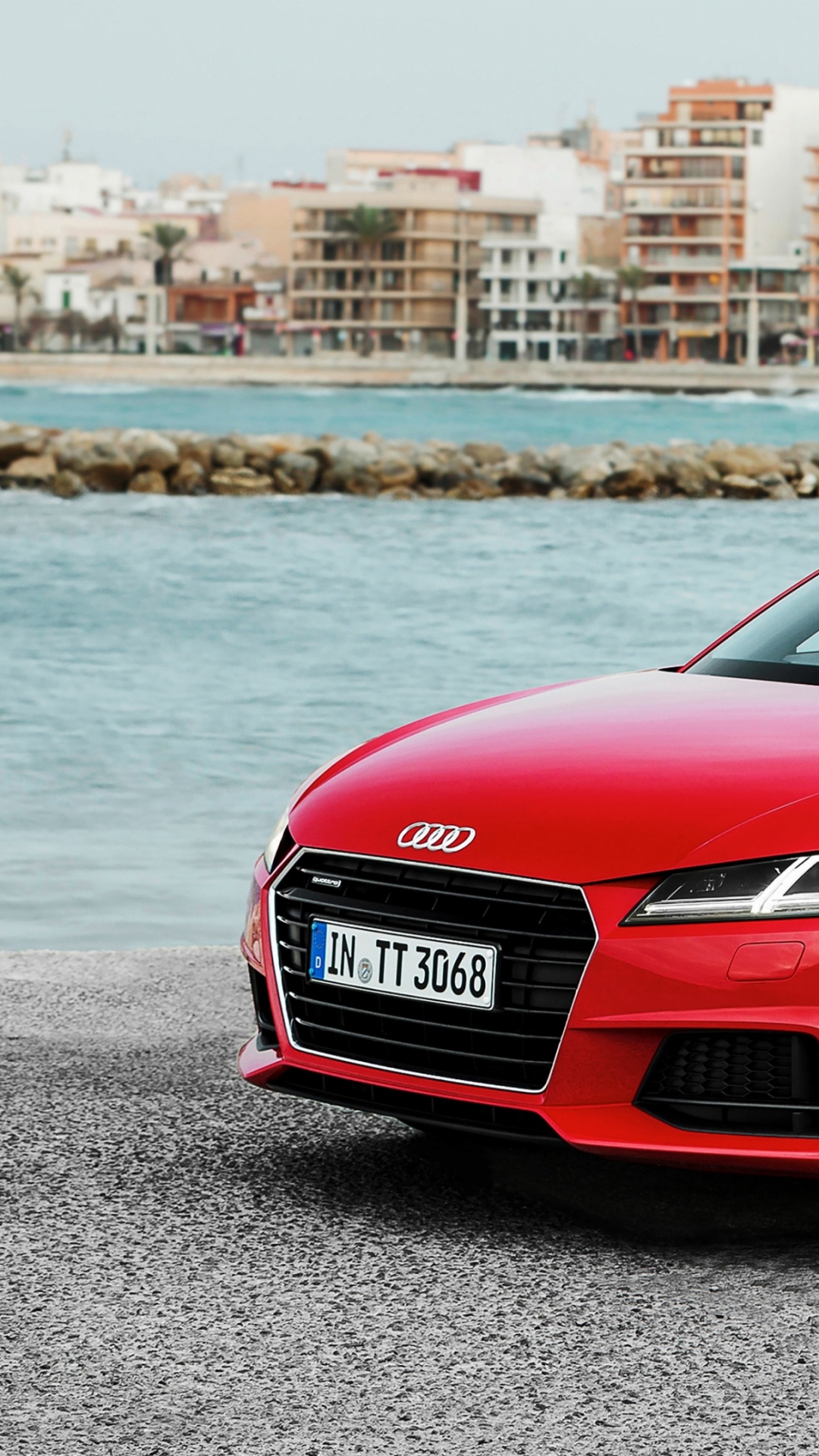 Red Audi r 8 on Road During Daytime. Wallpaper in 1080x1920 Resolution