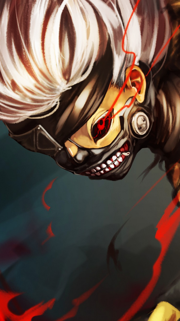 Personaje de Anime Masculino de Pelo Azul. Wallpaper in 750x1334 Resolution