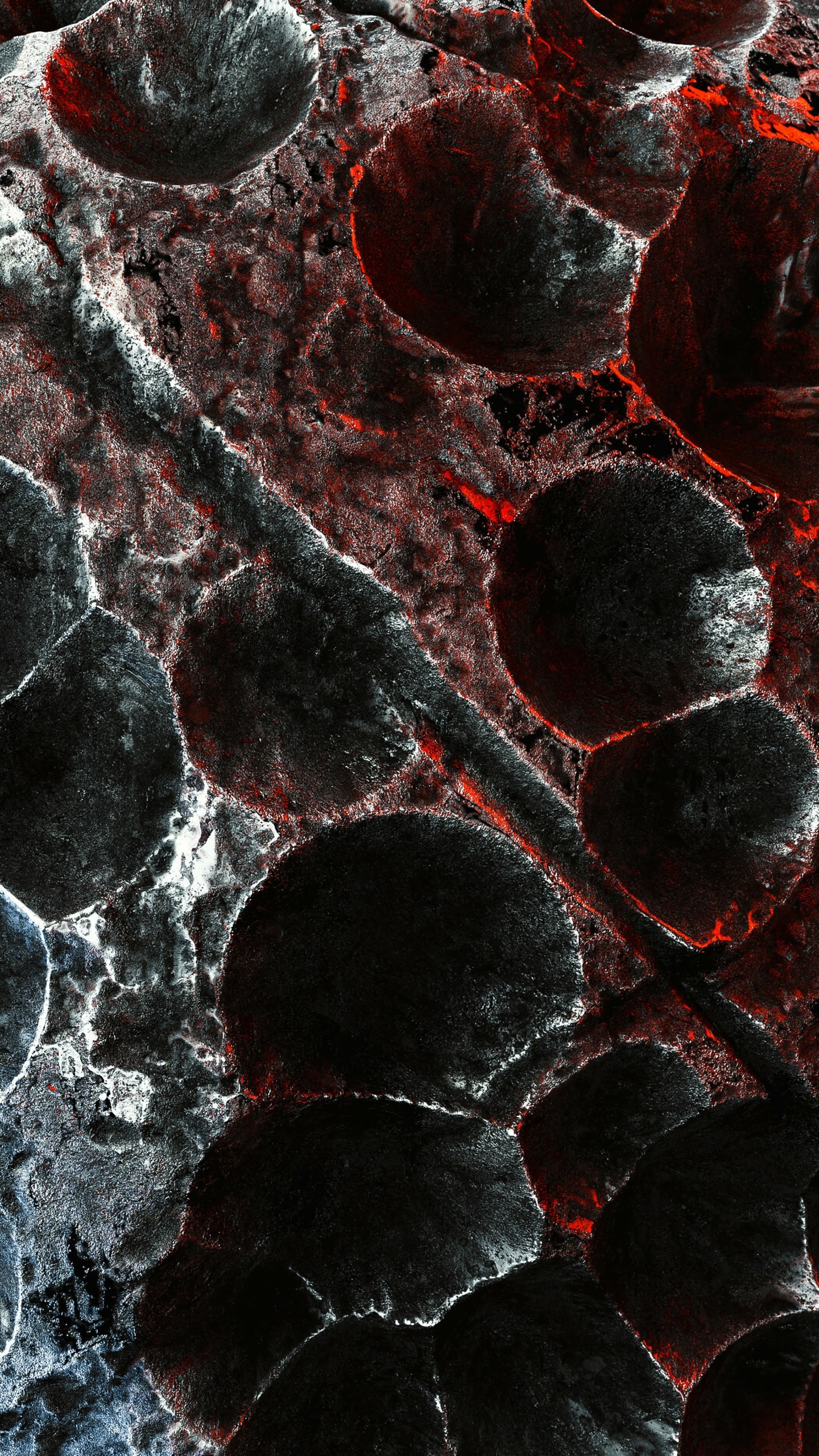 Pintura Abstracta Roja y Negra. Wallpaper in 1440x2560 Resolution