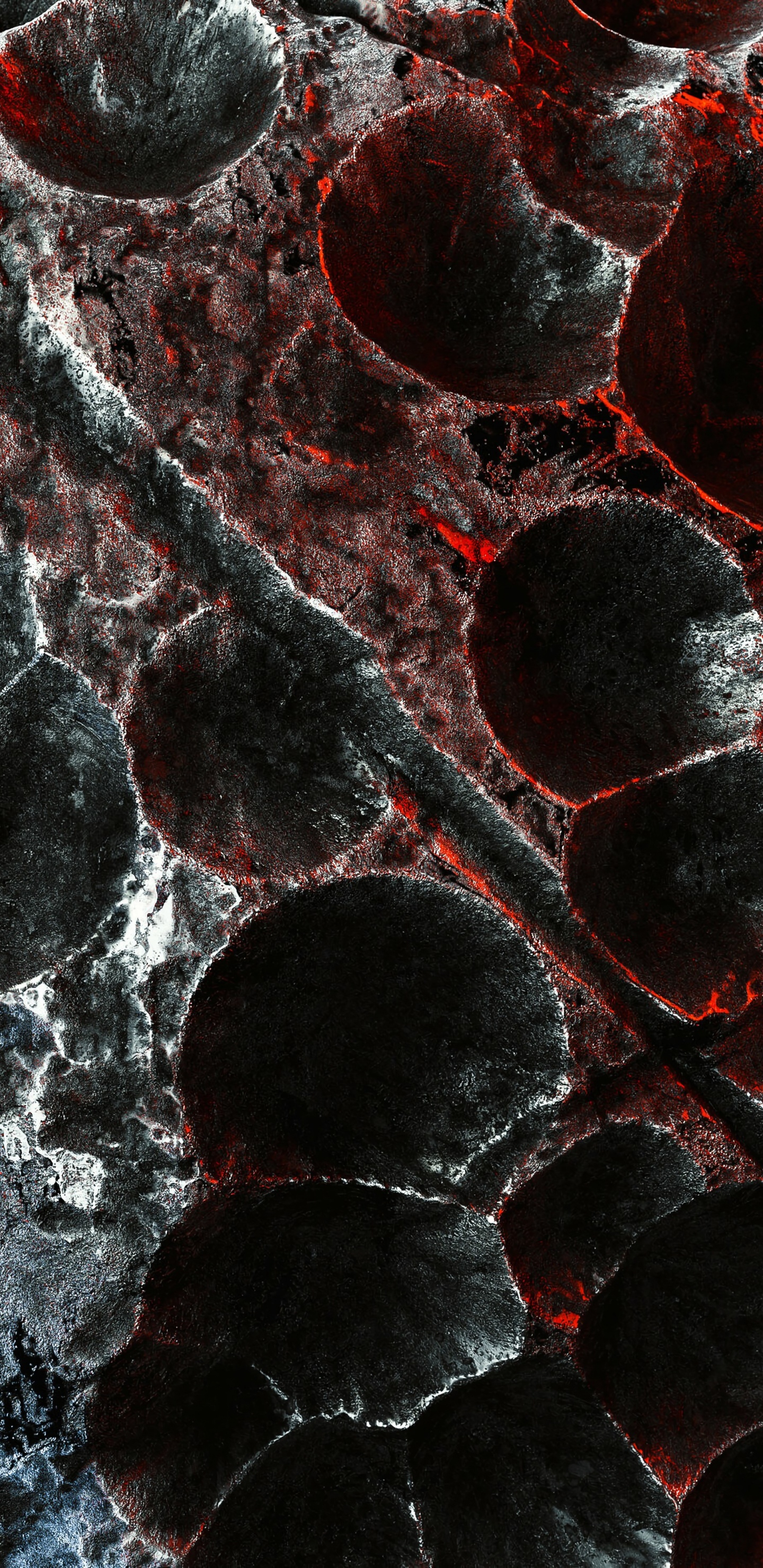 Peinture Abstraite Rouge et Noire. Wallpaper in 1440x2960 Resolution