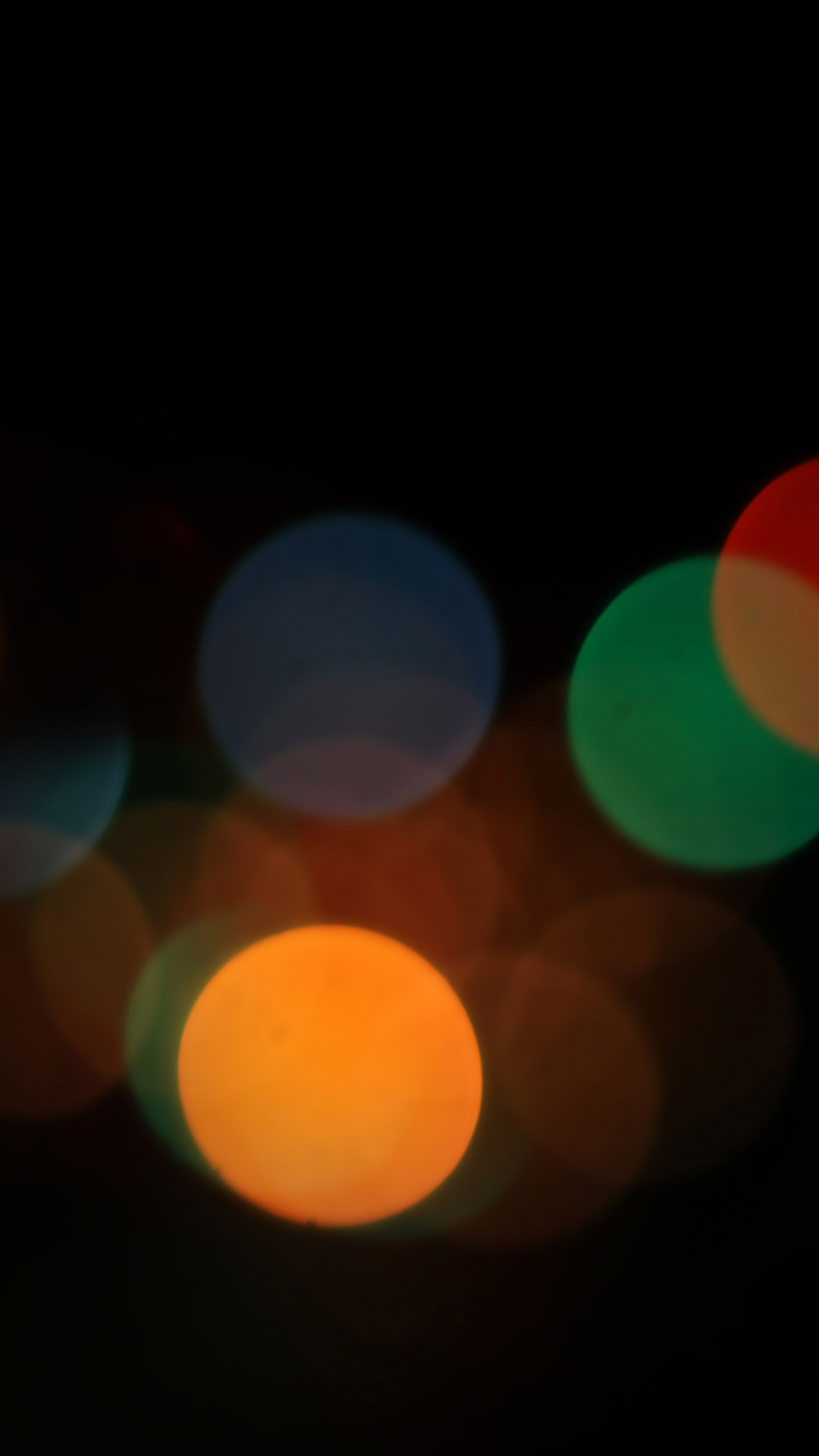 Orange Und Grüne Bokeh-Lichter. Wallpaper in 1080x1920 Resolution