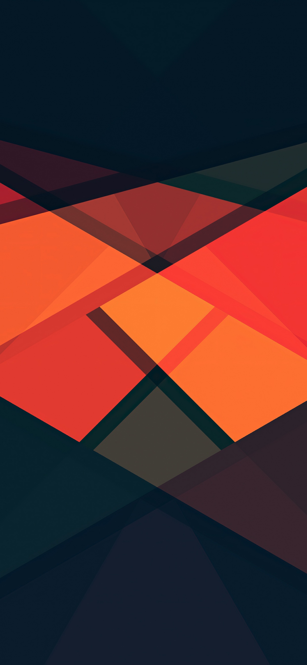 Orange, Art, Conception, Rectangle, Triangle. Wallpaper in 1242x2688 Resolution