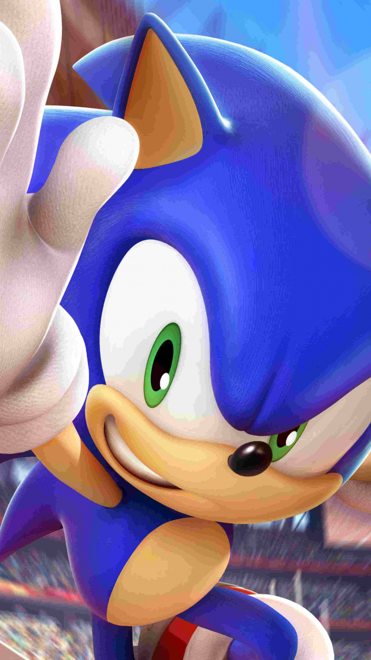 Mario Sonic at The Olympic Games, 2020 Summer Olympics, Olympic Games, Animated Cartoon, Sonic The Hedgehog. Wallpaper in 750x1334 Resolution