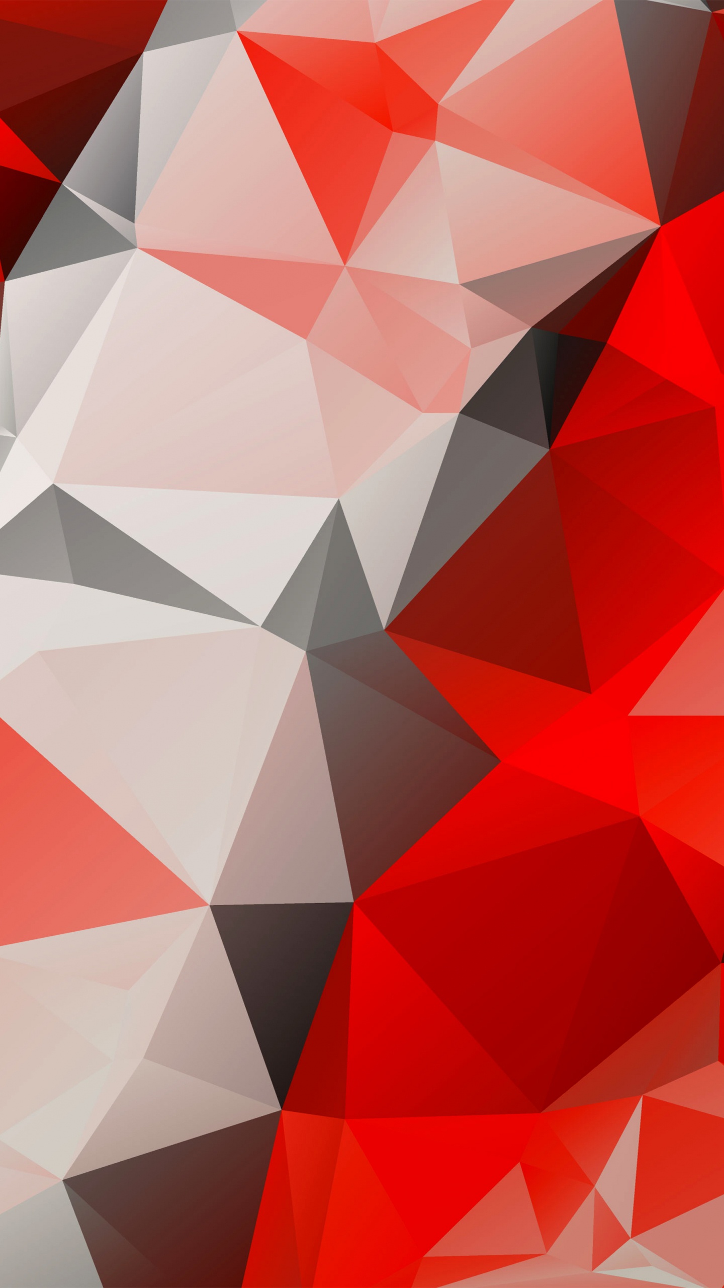 多边形, 红色的, 三角形, 对称, 矢量图形 壁纸 1440x2560 允许