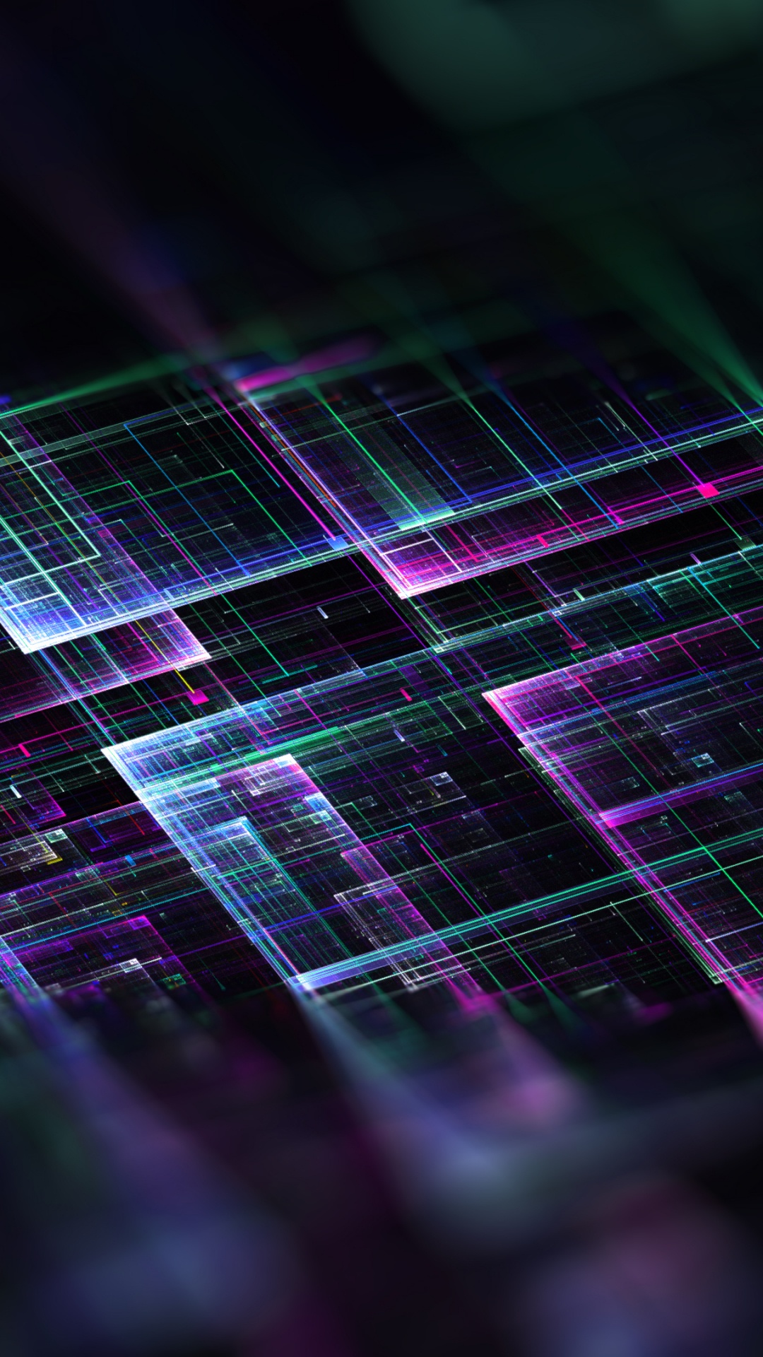 Bokeh de Luz Morado y Negro. Wallpaper in 1080x1920 Resolution