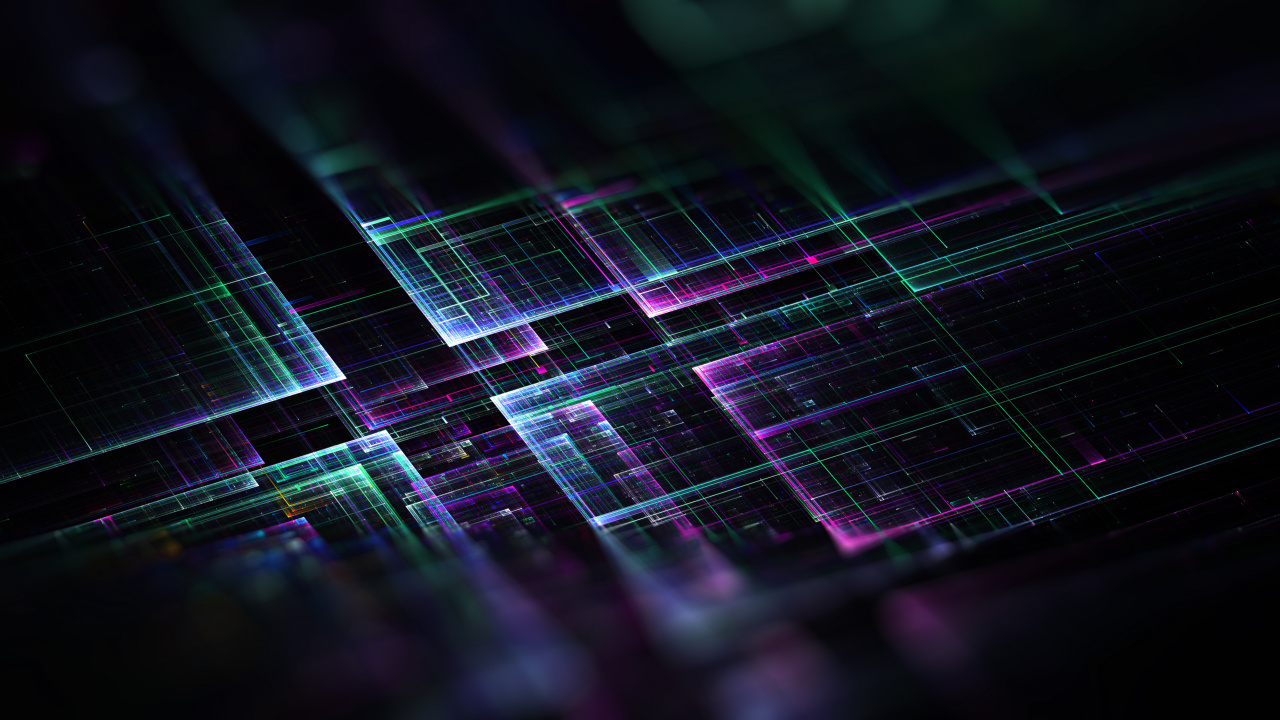 Purple and Black Light Bokeh. Wallpaper in 1280x720 Resolution