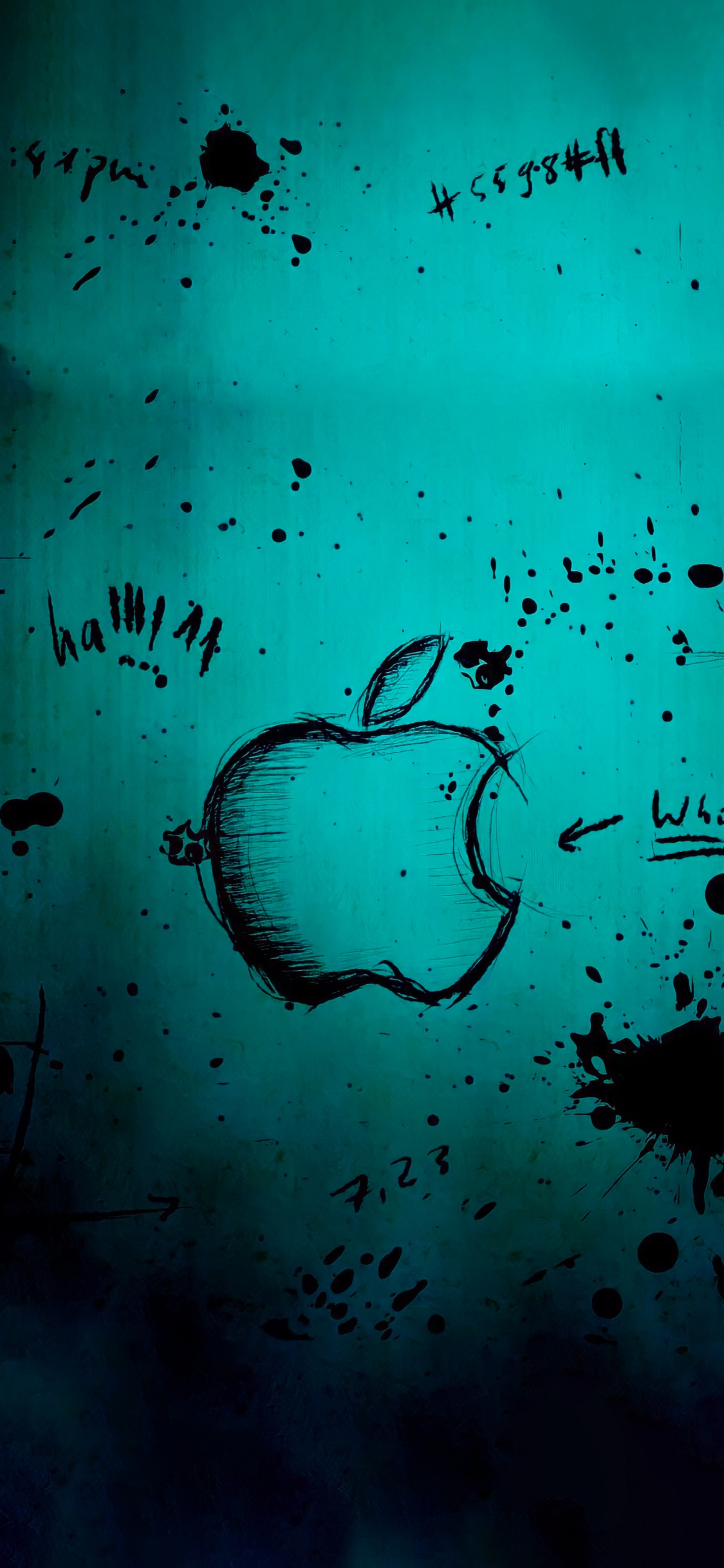Apple, MacBook, Eau, Liquid, Azure. Wallpaper in 1125x2436 Resolution