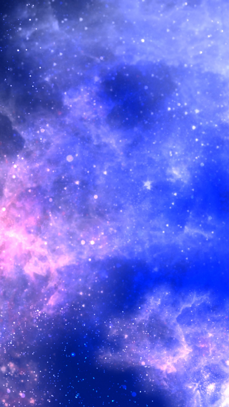 Blue and White Sky With Stars. Wallpaper in 750x1334 Resolution