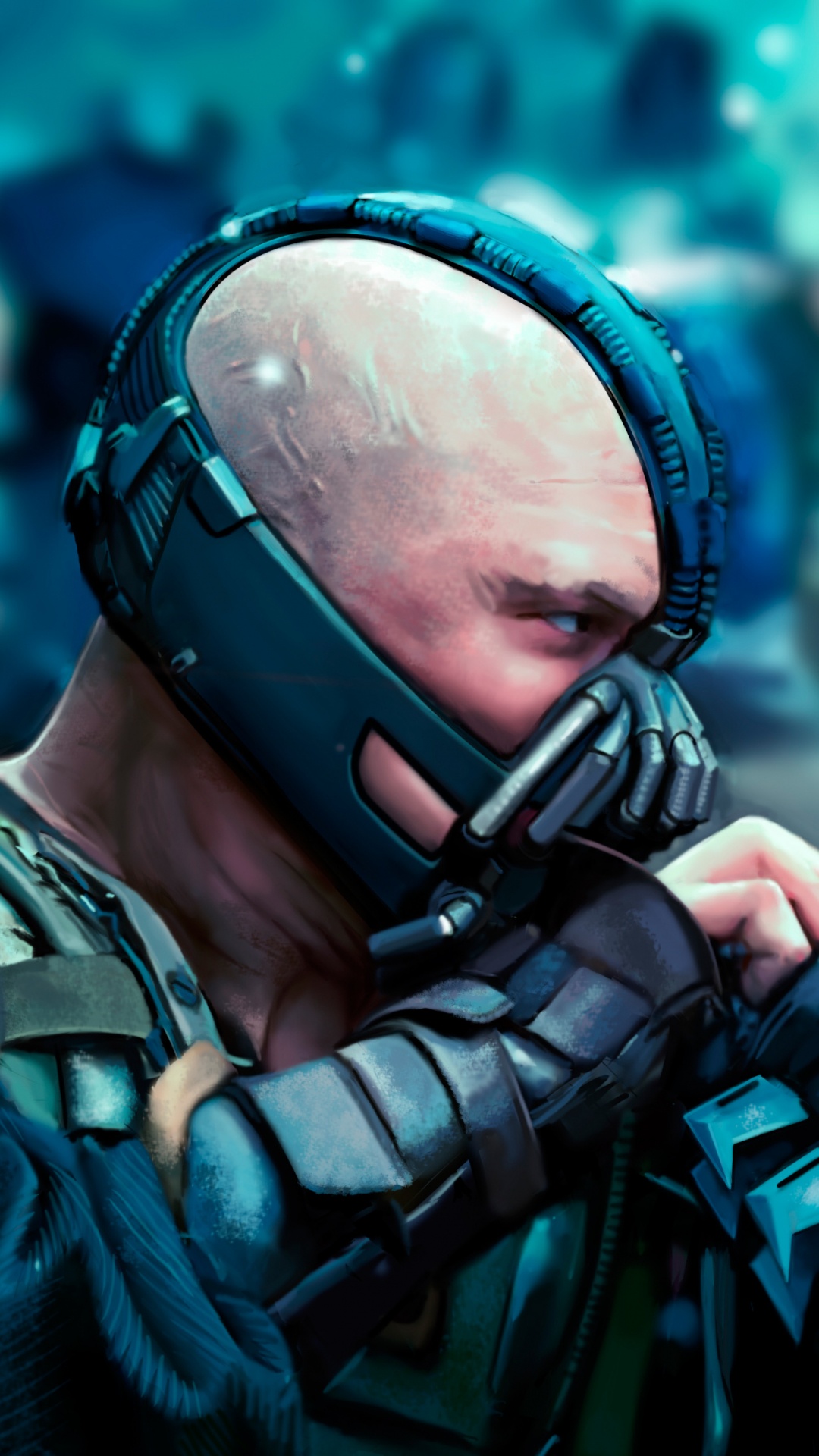 Mann Mit Schwarzem Helm Und Brauner Jacke. Wallpaper in 1080x1920 Resolution