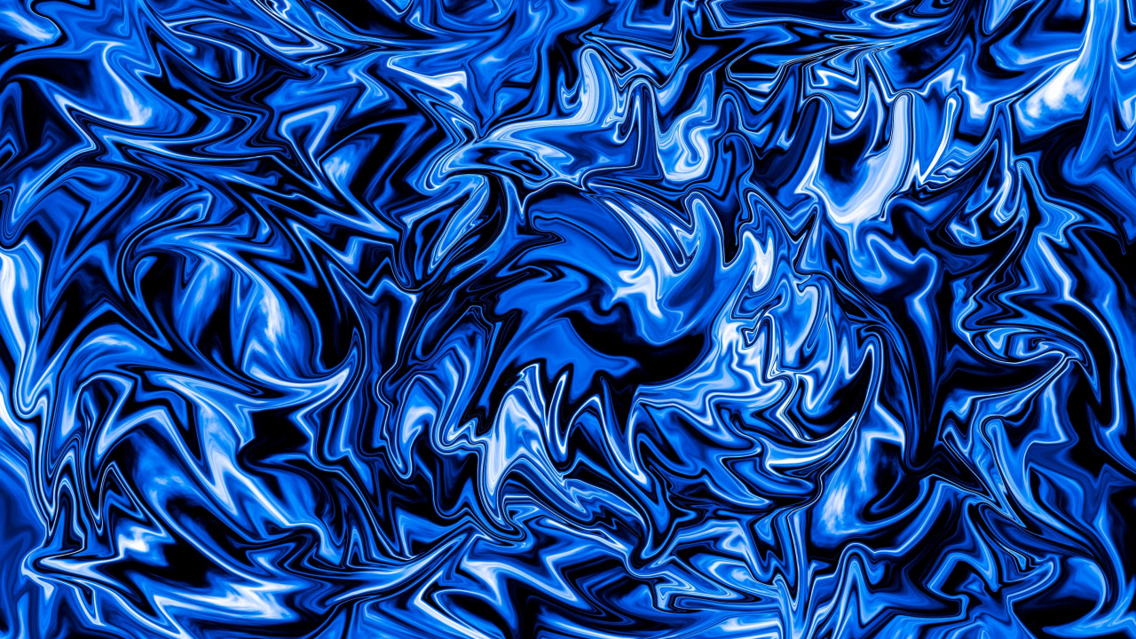 Peinture Abstraite Bleue et Blanche. Wallpaper in 1280x720 Resolution