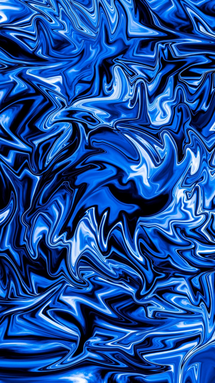 Blue and White Abstract Painting. Wallpaper in 720x1280 Resolution