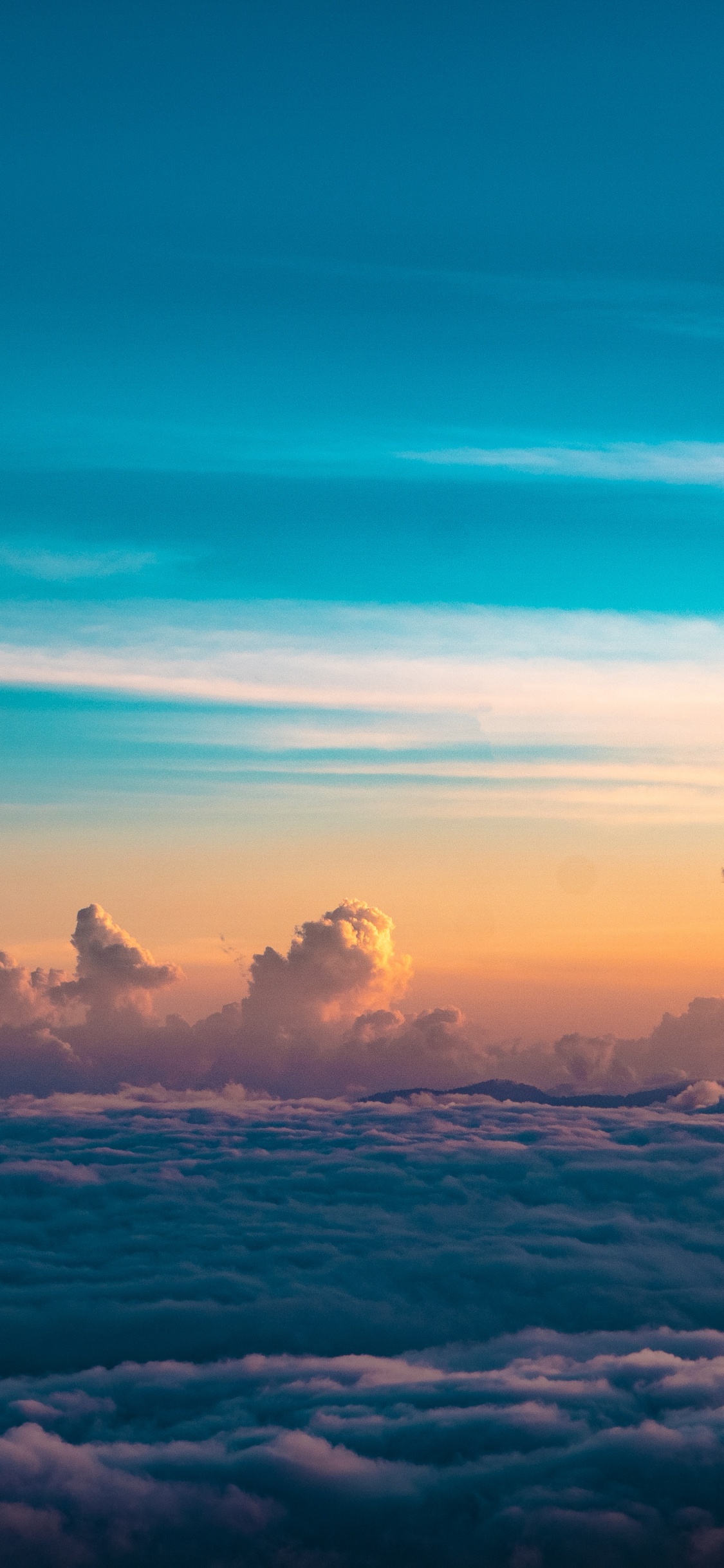 Cloud, Atmosphere, Afterglow, Natural Landscape, Sunlight. Wallpaper in 1125x2436 Resolution