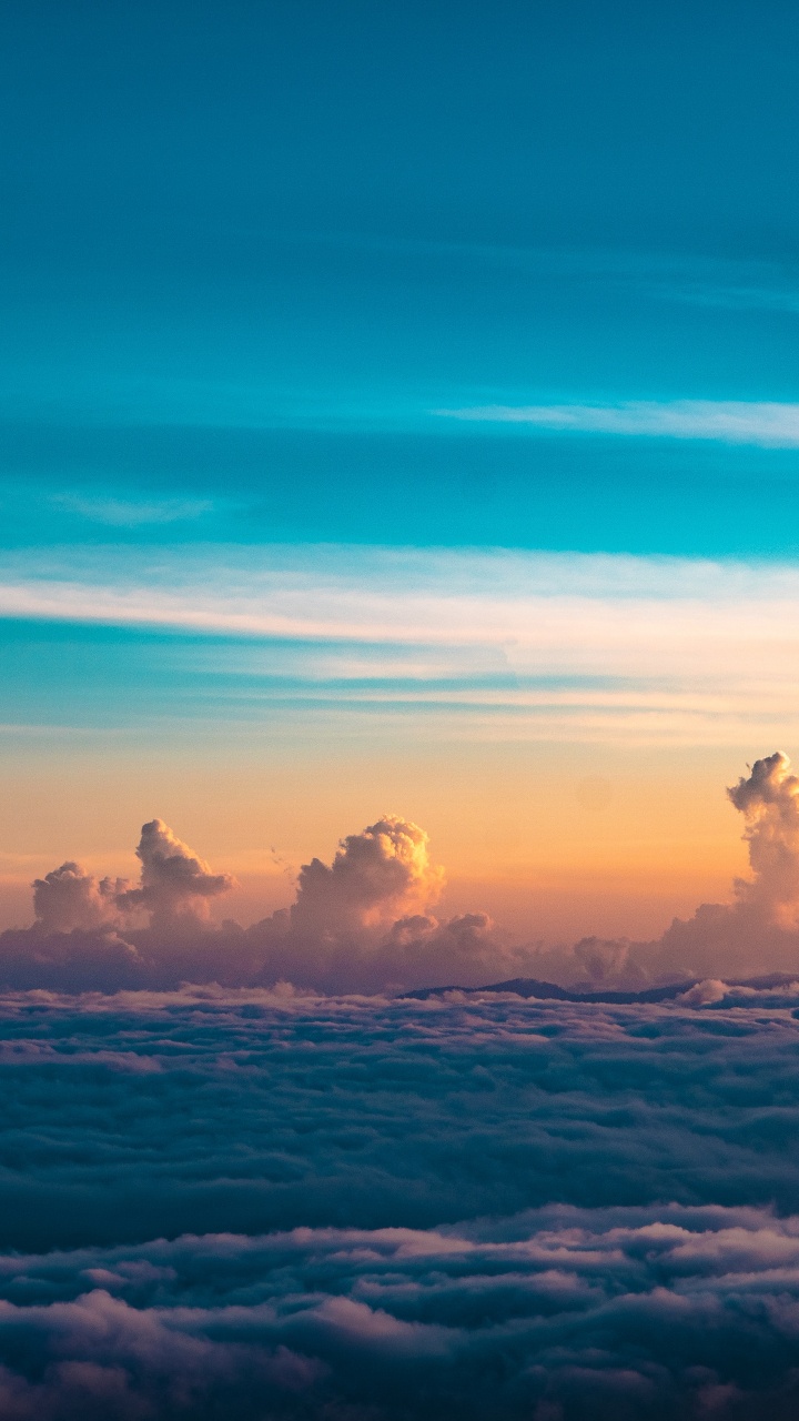 Cloud, Atmosphere, Afterglow, Natural Landscape, Sunlight. Wallpaper in 720x1280 Resolution